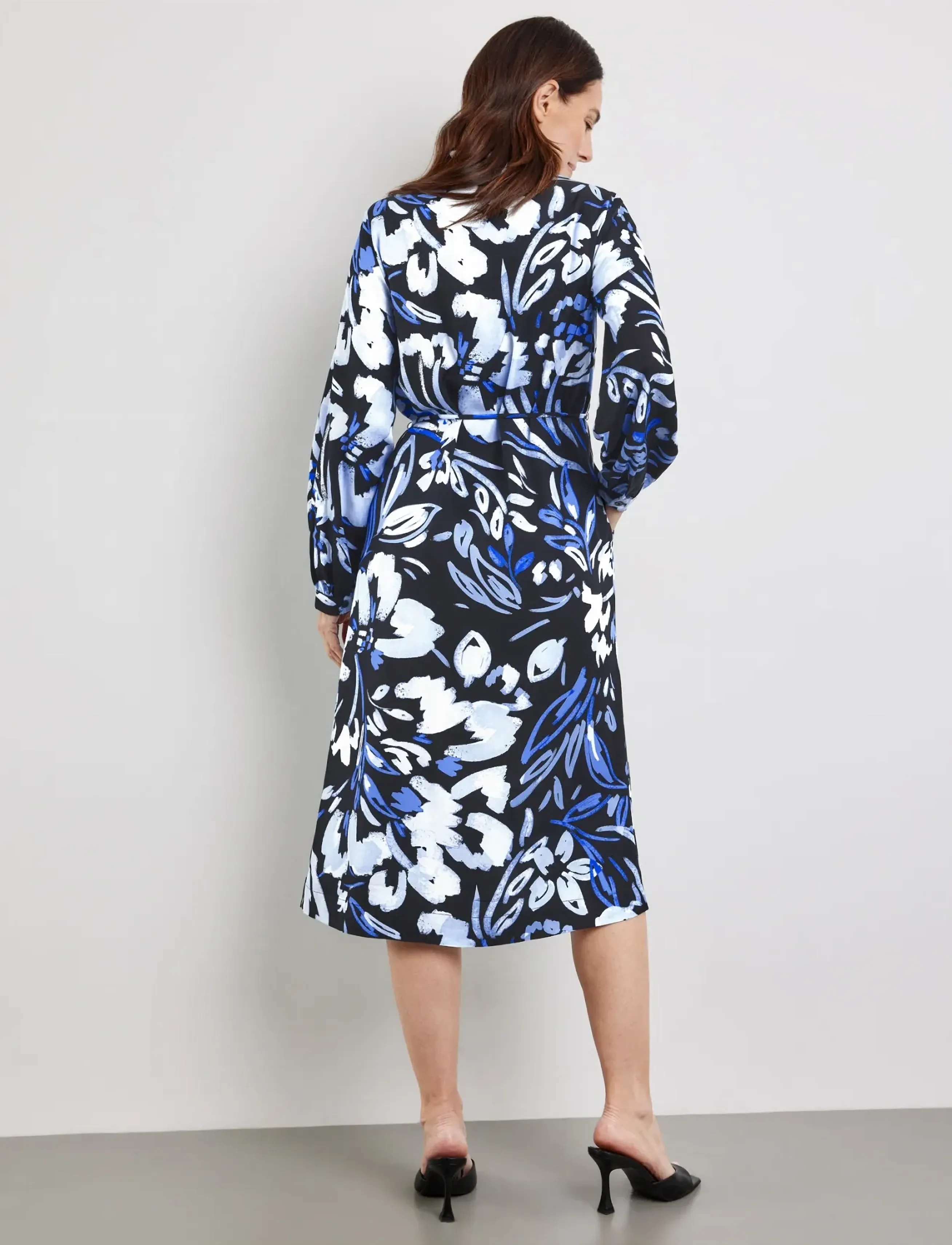 Gerry Weber - DRESS WOVEN - skjortekjoler - blue print - 2