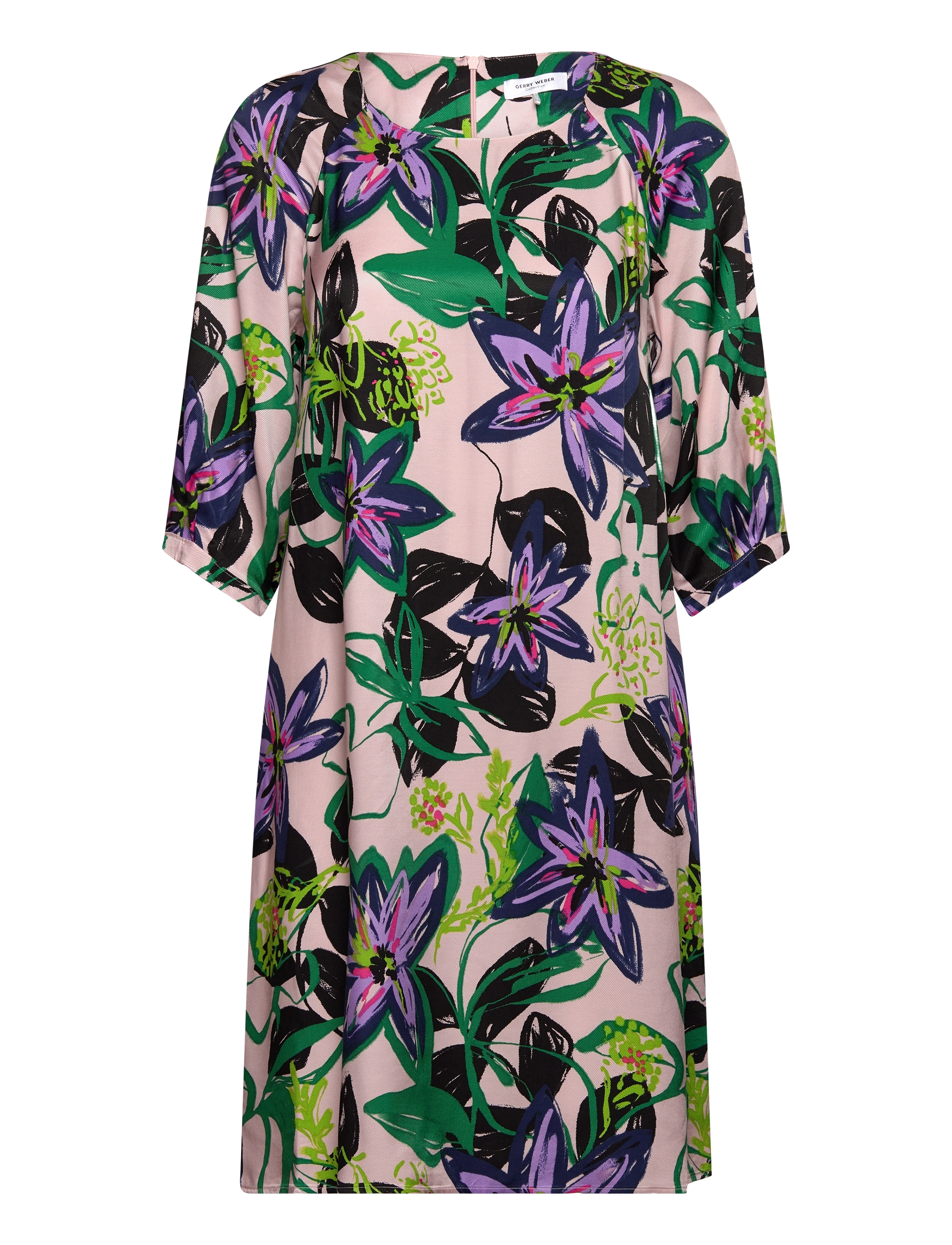 DRESS WOVEN - LILAC/PINK/GREEN PRINT