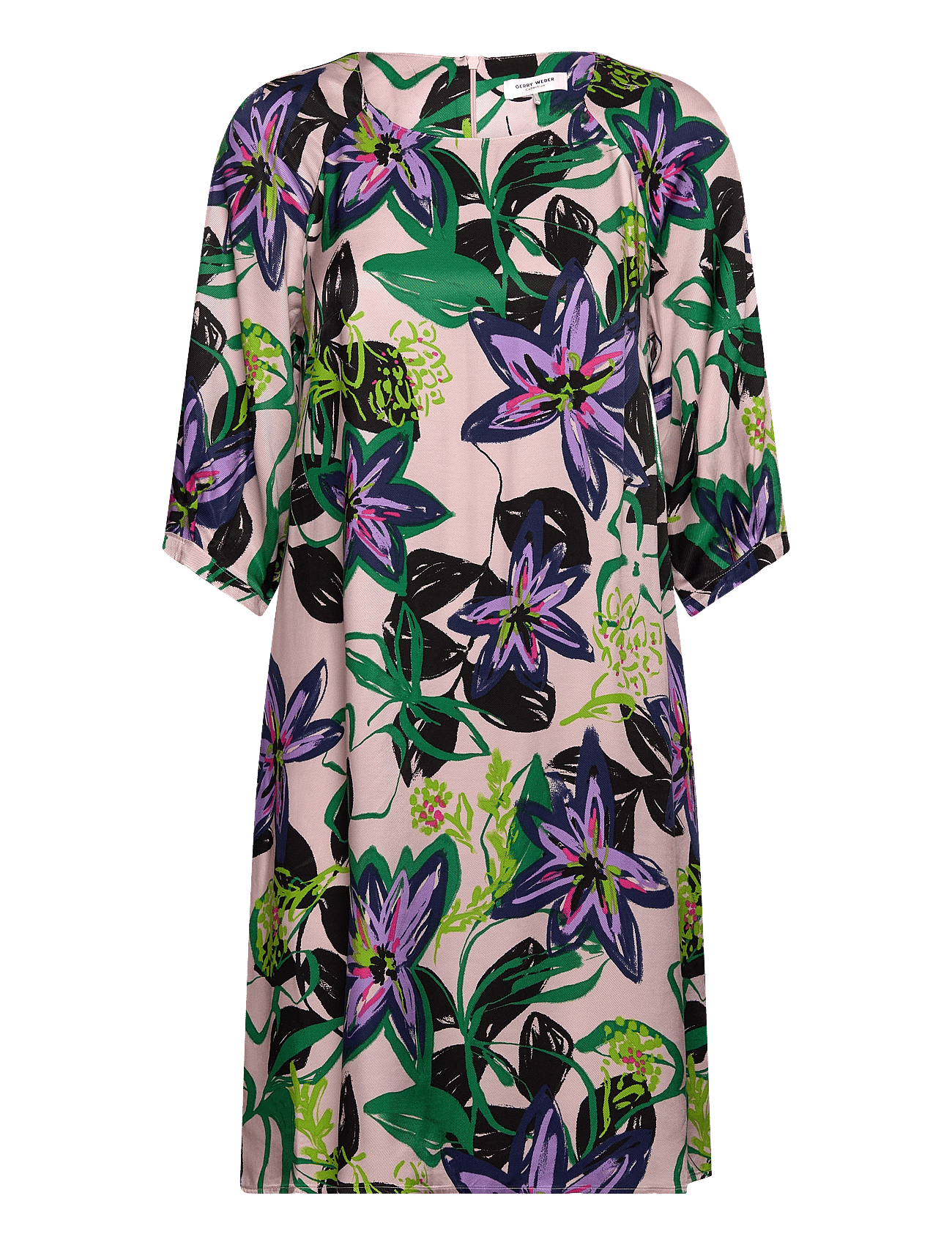 DRESS WOVEN - LILAC/PINK/GREEN PRINT