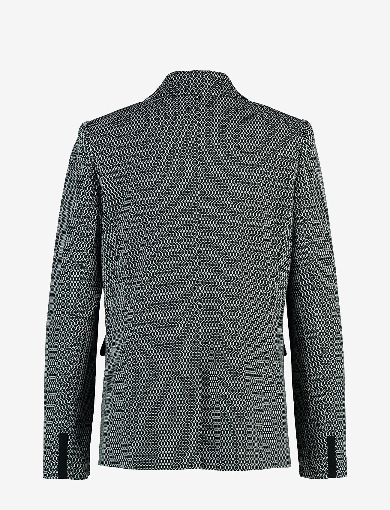 Gerry Weber - Blazer long sleeve - enkeltradede blazere - black / blue steel jacquard - 1