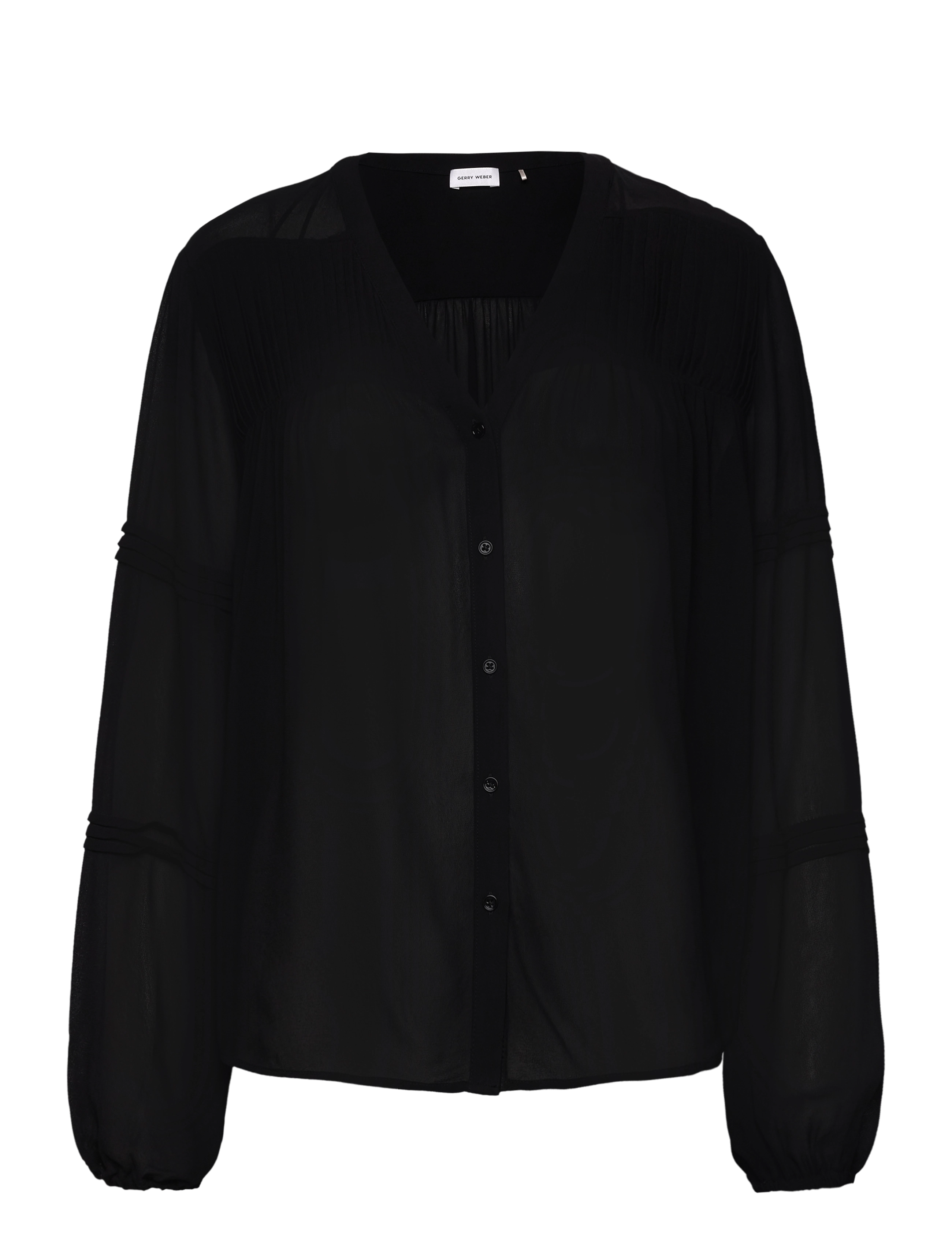 GERRY WEBER Bluse 1/1 Sleeve Schwarz - 42 - Damen