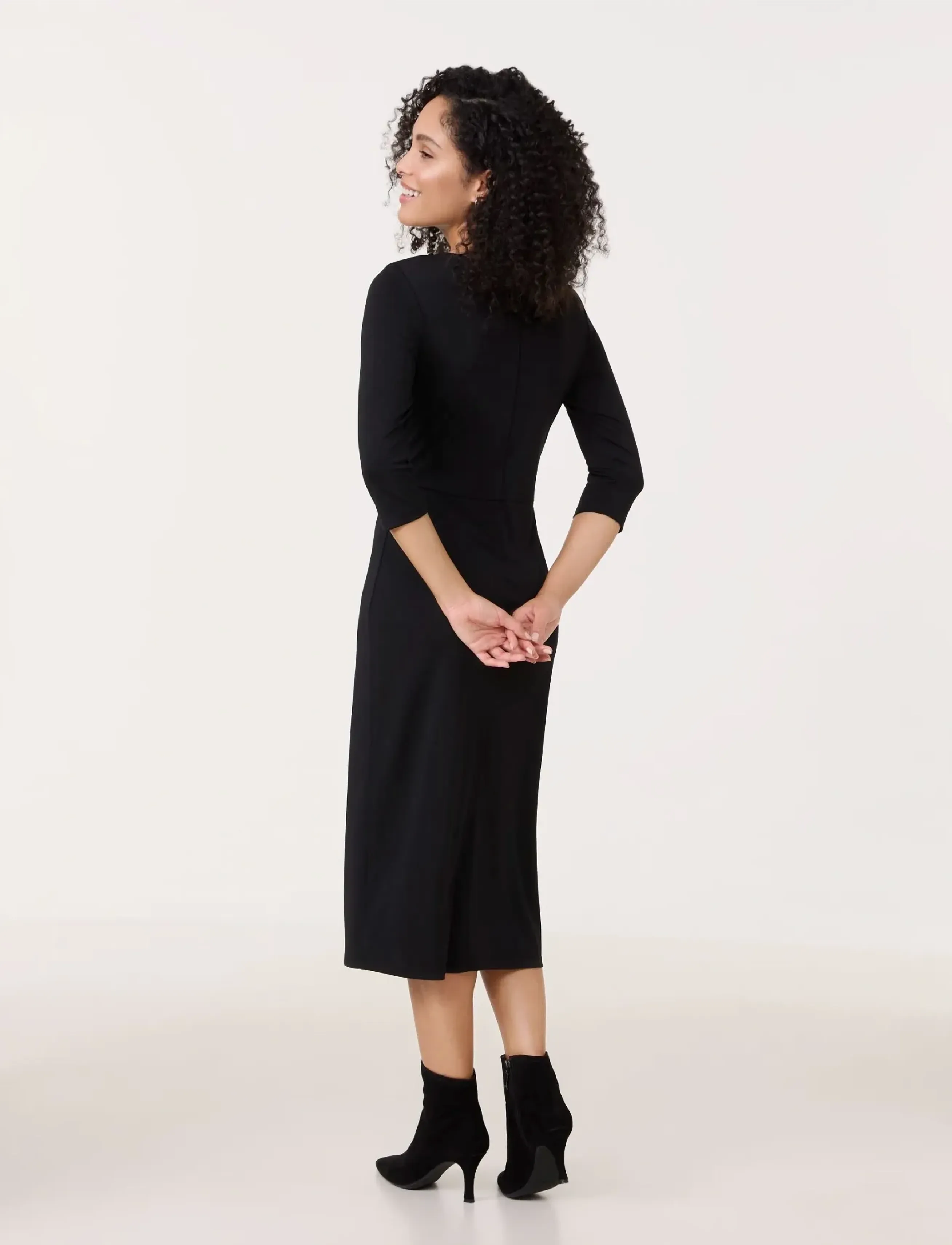 Gerry Weber - DRESS JERSEY - sukienki do kolan i midi - black - 2