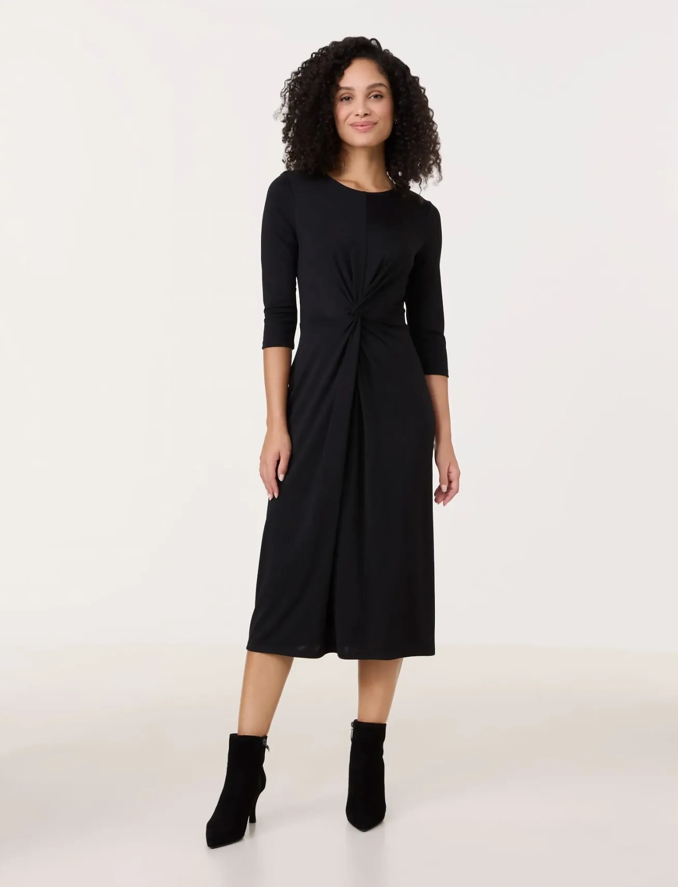 Gerry Weber - DRESS JERSEY - sukienki do kolan i midi - black - 3