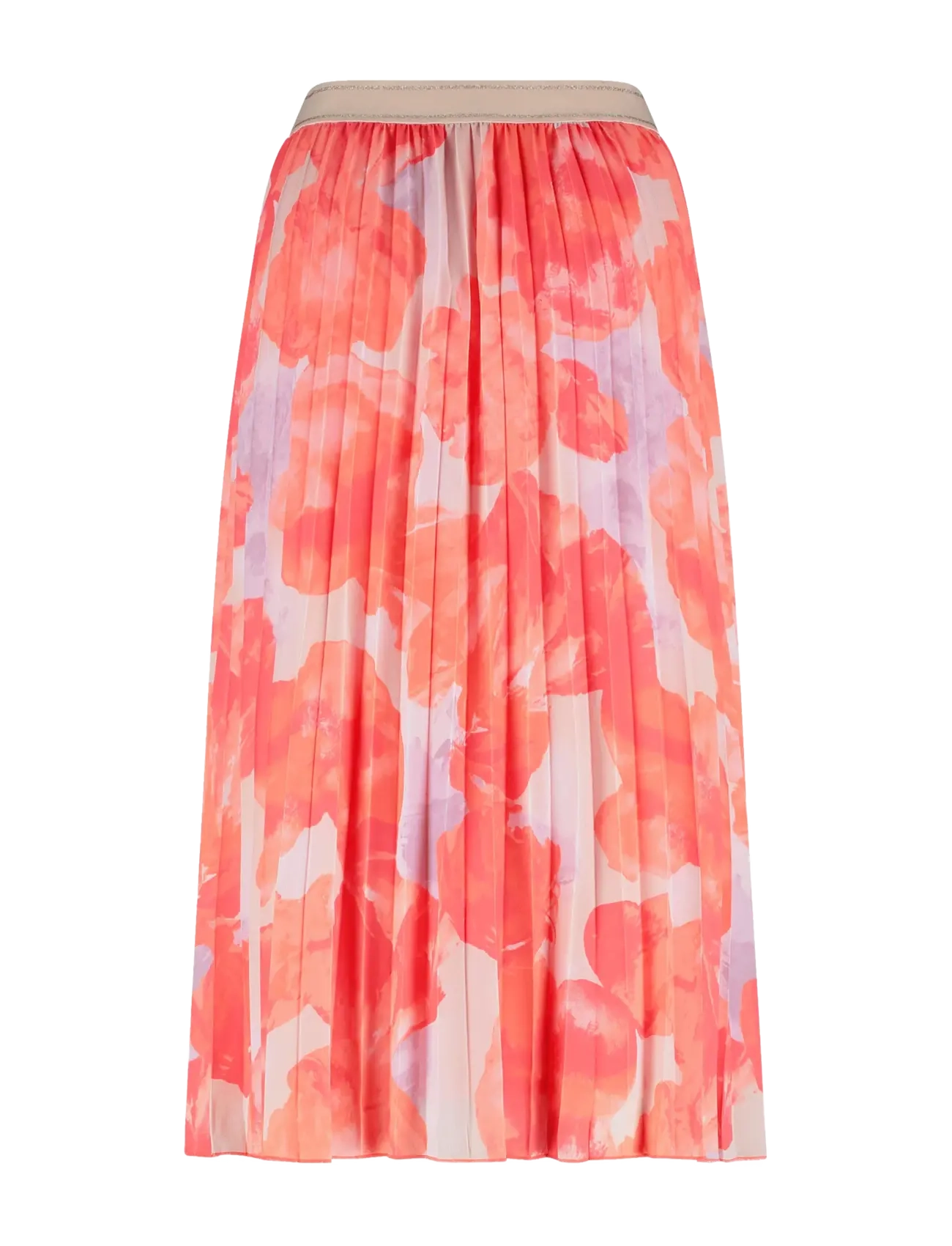 Gerry Weber - SKIRT WOVEN LONG - plisserede nederdele - hazy orange/lavender  aop - 1