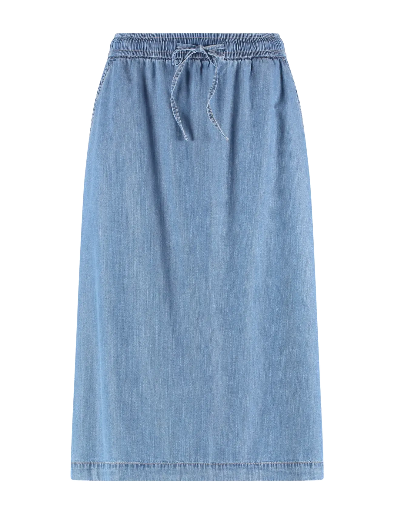 Gerry Weber SKIRT WOVEN LONG - Kleidung - BLUE DENIM WITH USE / blue