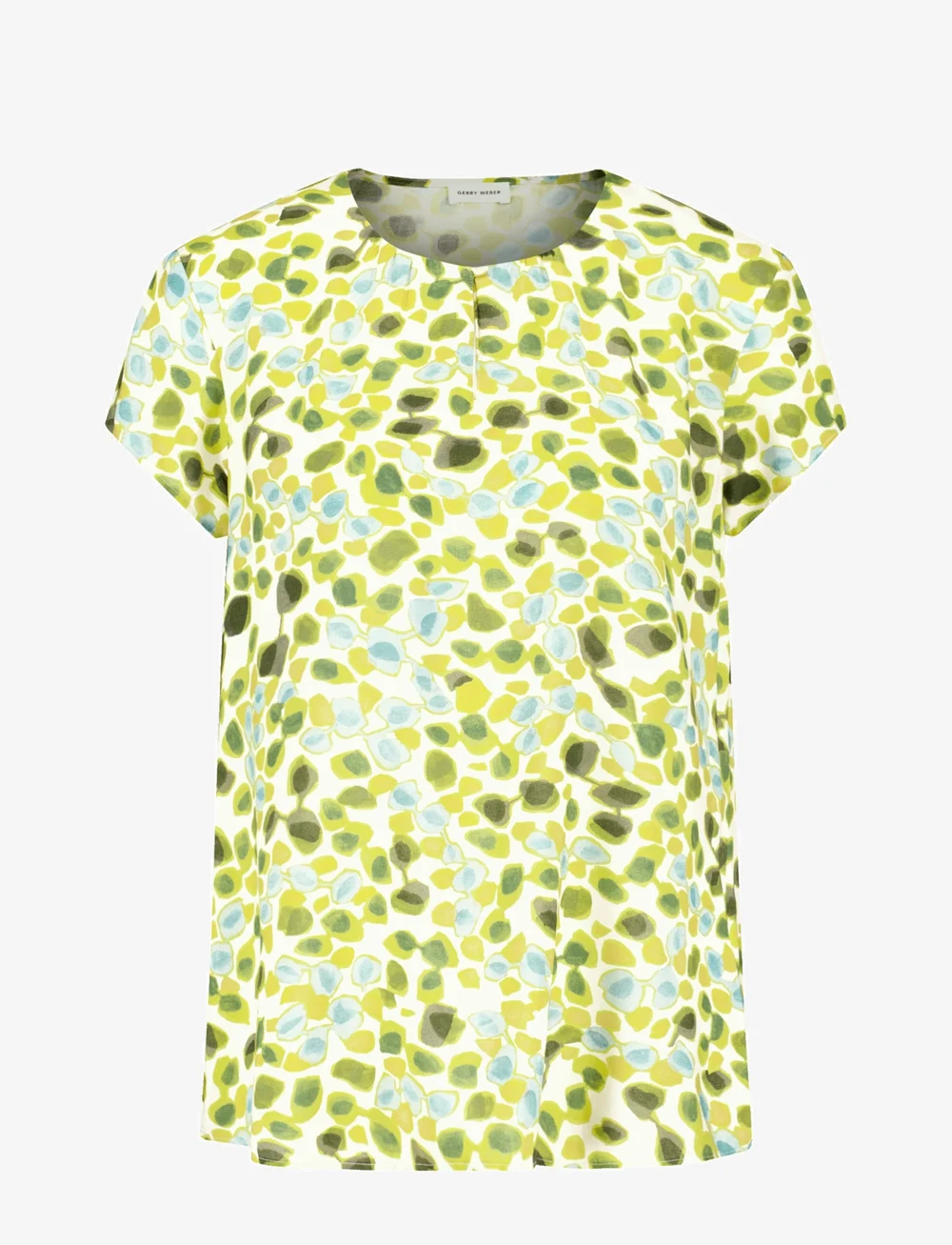 Gerry Weber - Blouse 1/2 sleeve - t-shirts - offwhite/khaki/ dotty - 0