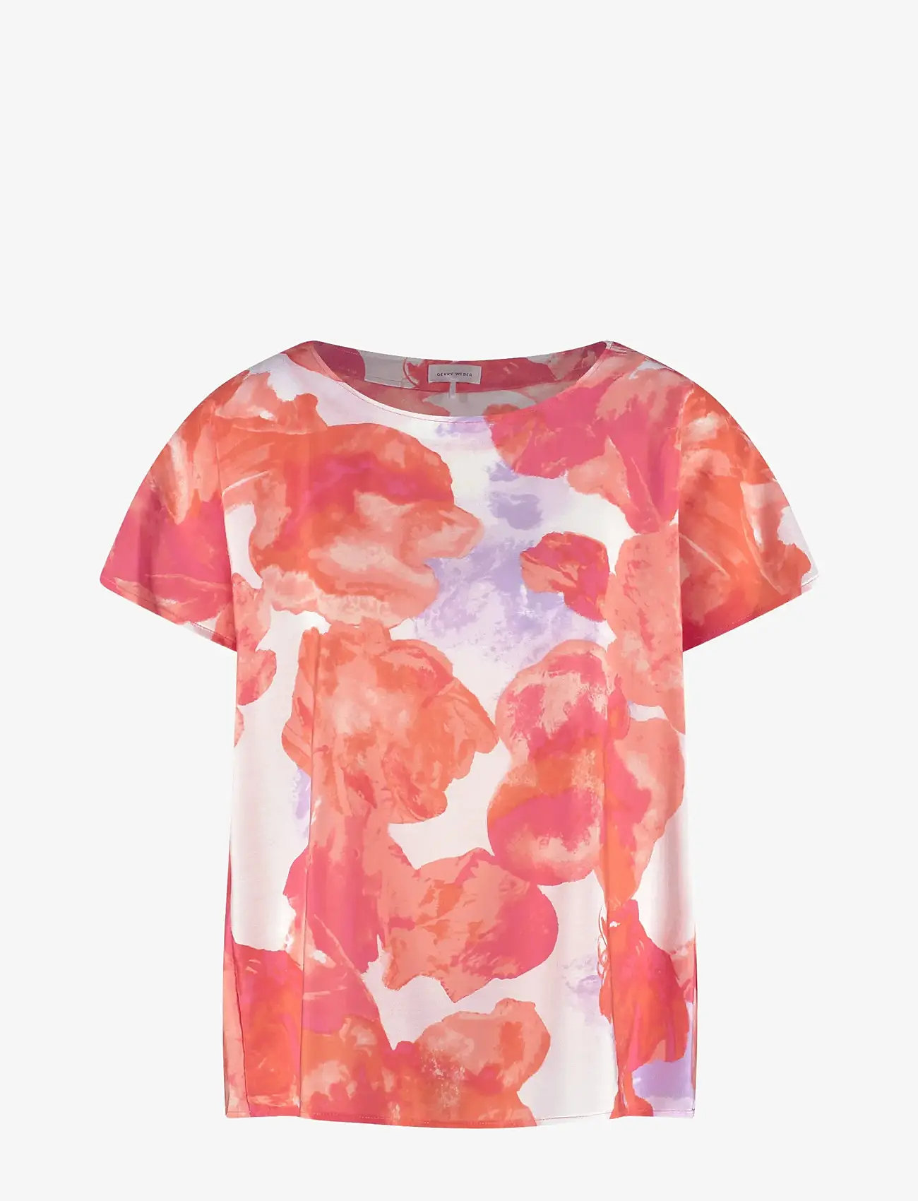 Gerry Weber - BLOUSE 1/2 SLEEVE - kortärmade blusar - hazy orange/lavender  aop - 0