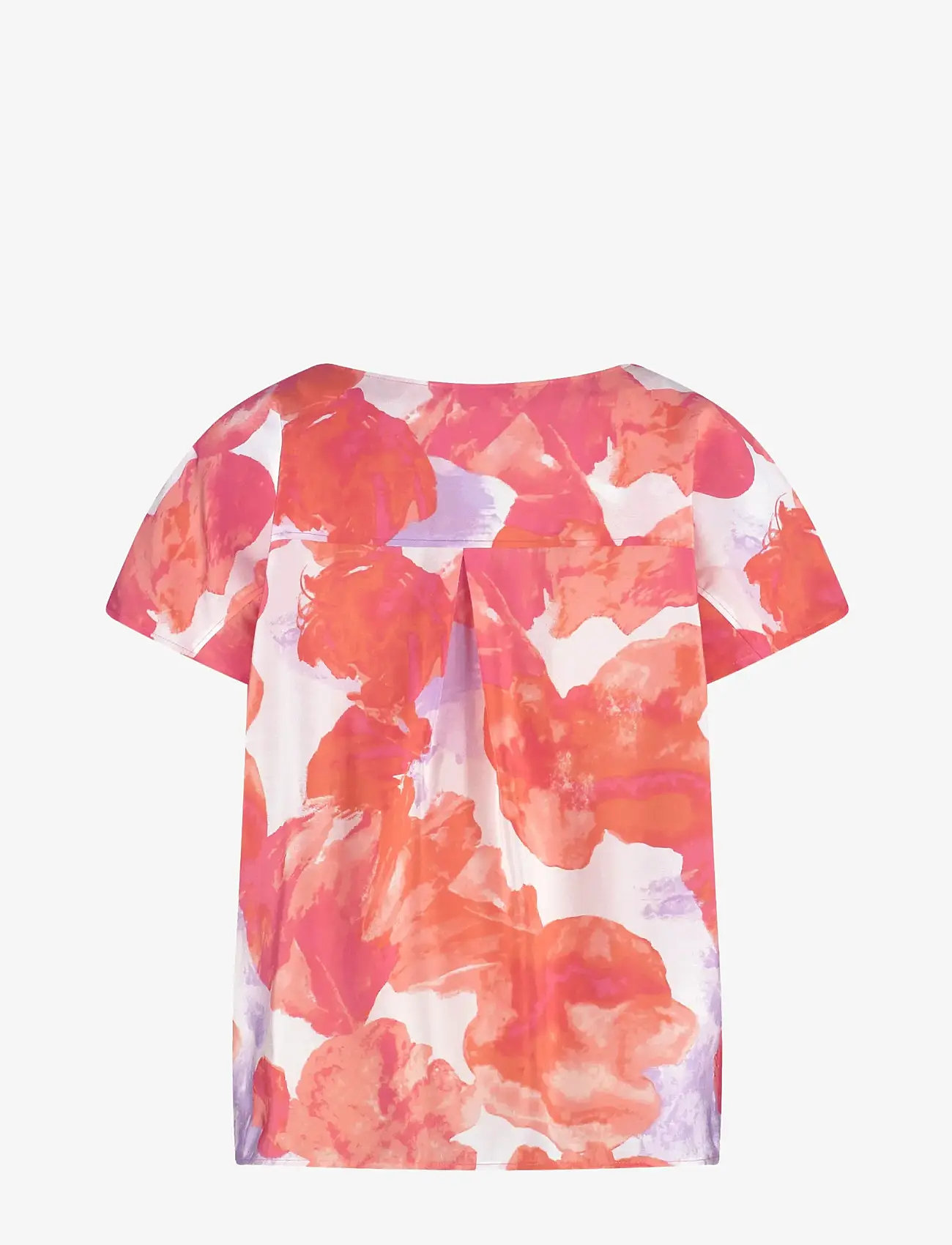 Gerry Weber - BLOUSE 1/2 SLEEVE - kortärmade blusar - hazy orange/lavender  aop - 1