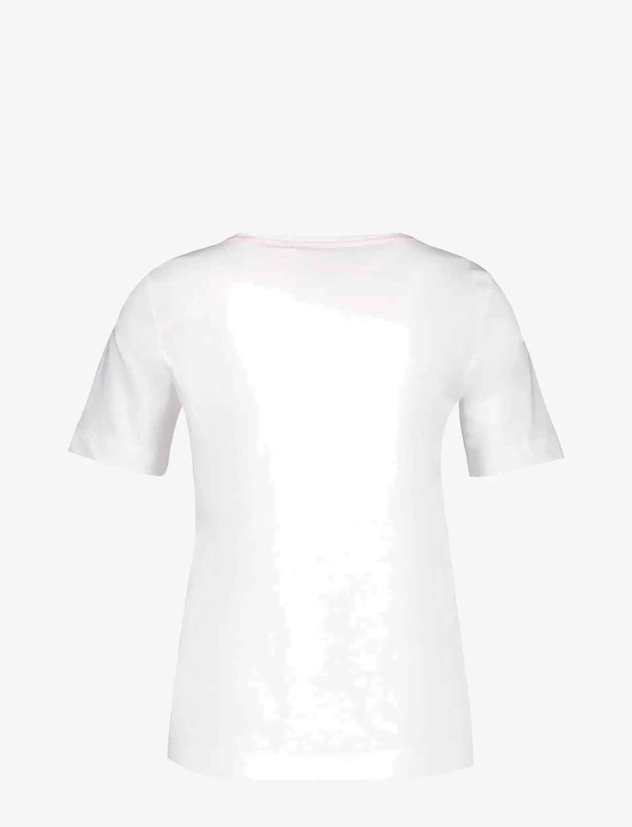 Gerry Weber - T-SHIRT 1/2 SLEEVE - t-shirts - white/rouge frontprint - 1