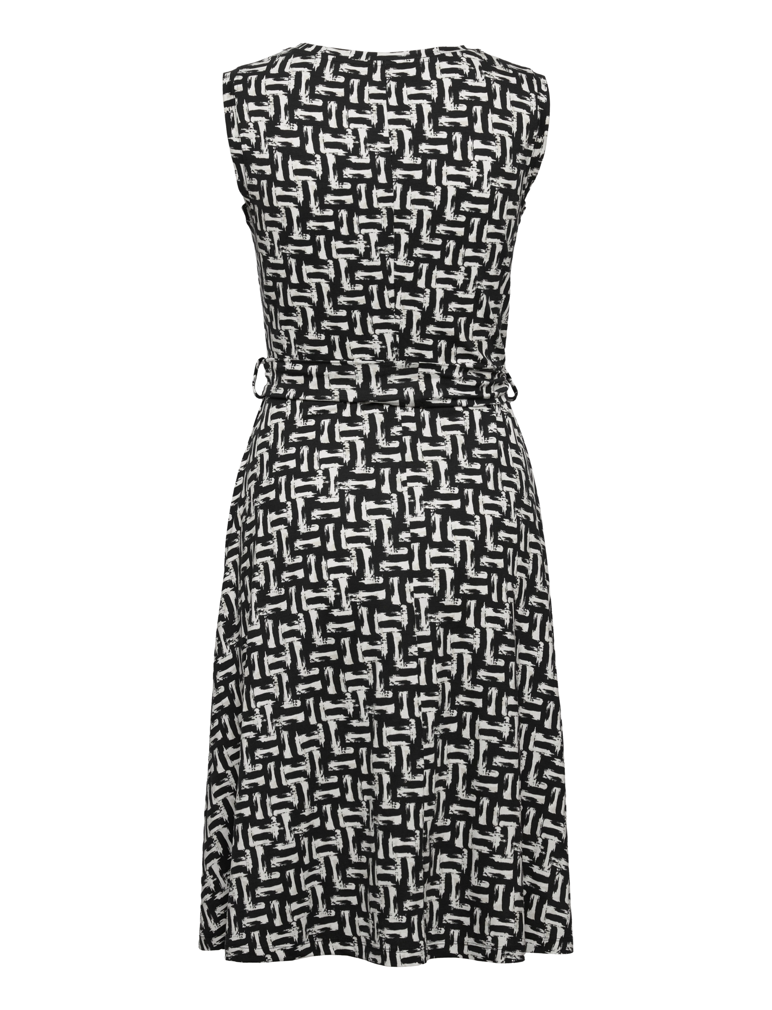 Gerry Weber - DRESS JERSEY - ecru/white/black print - 1
