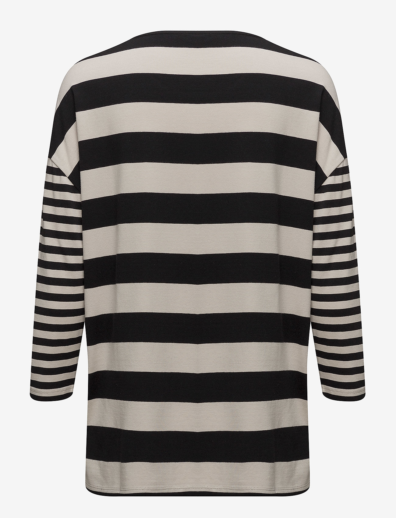 Gerry Weber - T-SHIRT 3/4-SLEEVE R - black/ sand/ red - 1