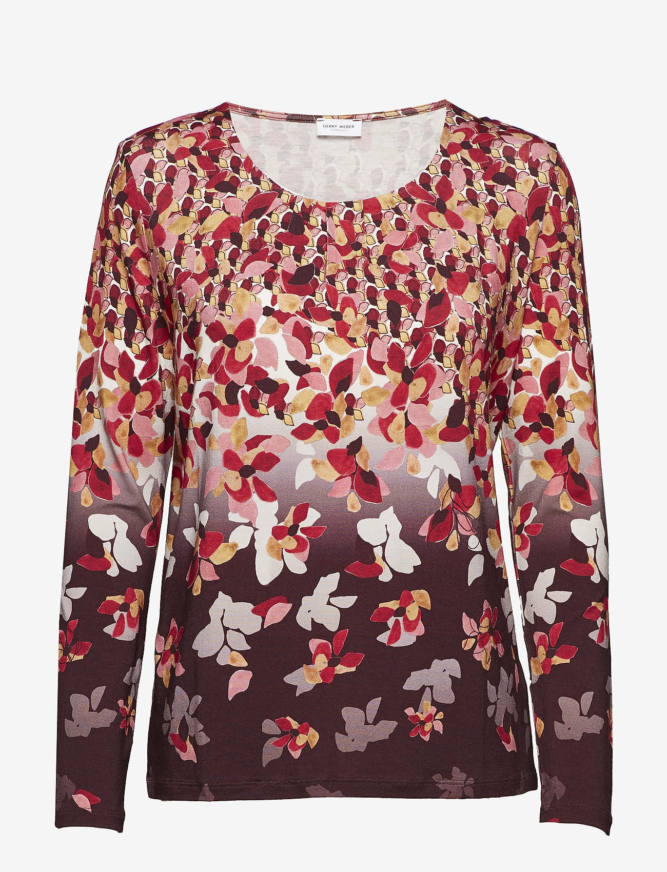 Gerry Weber - T-SHIRT LONG-SLEEVE - merlot/ chili/ cream/ amber - 0