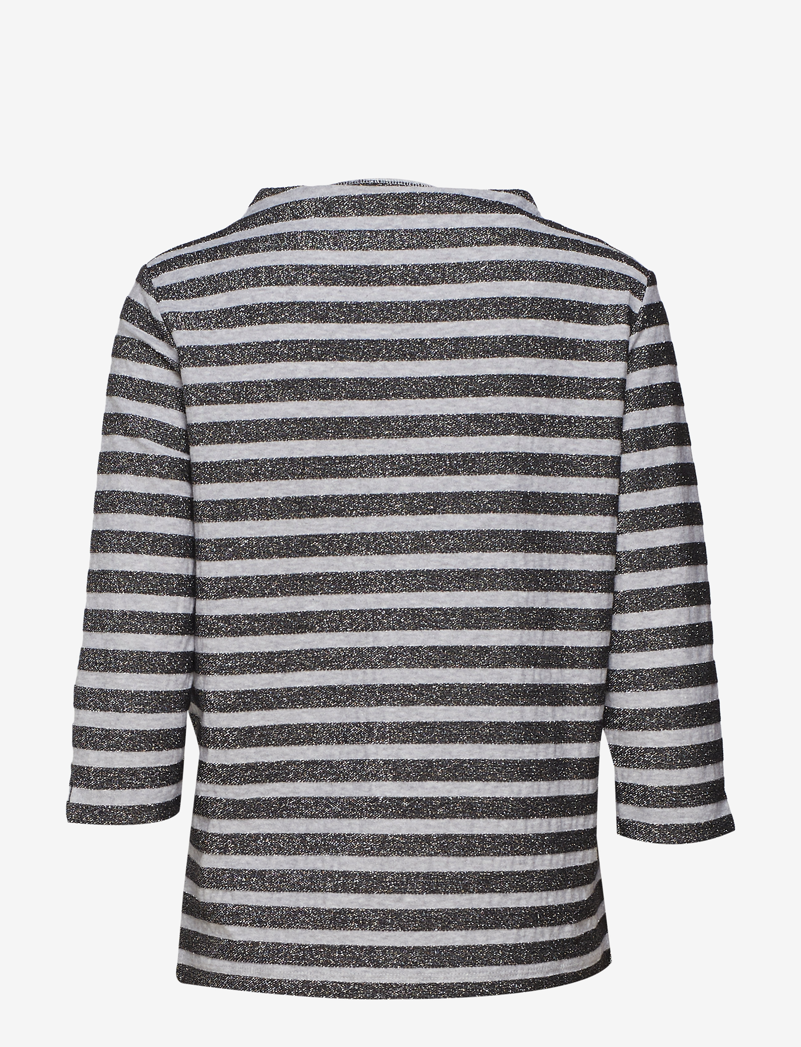 Gerry Weber - T-SHIRT 3/4-SLEEVE R - silver-grey black - 1