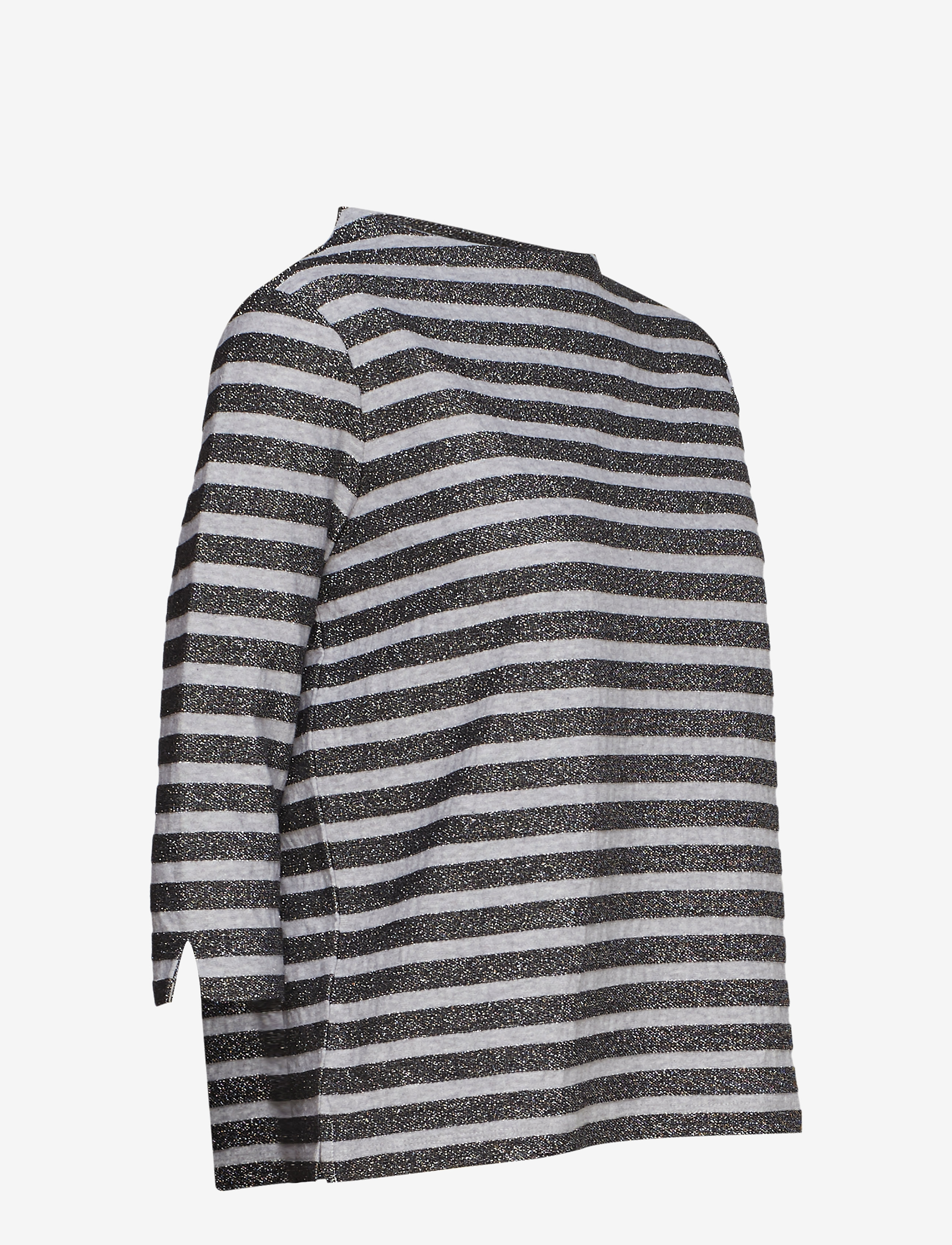 Gerry Weber - T-SHIRT 3/4-SLEEVE R - silver-grey black - 3