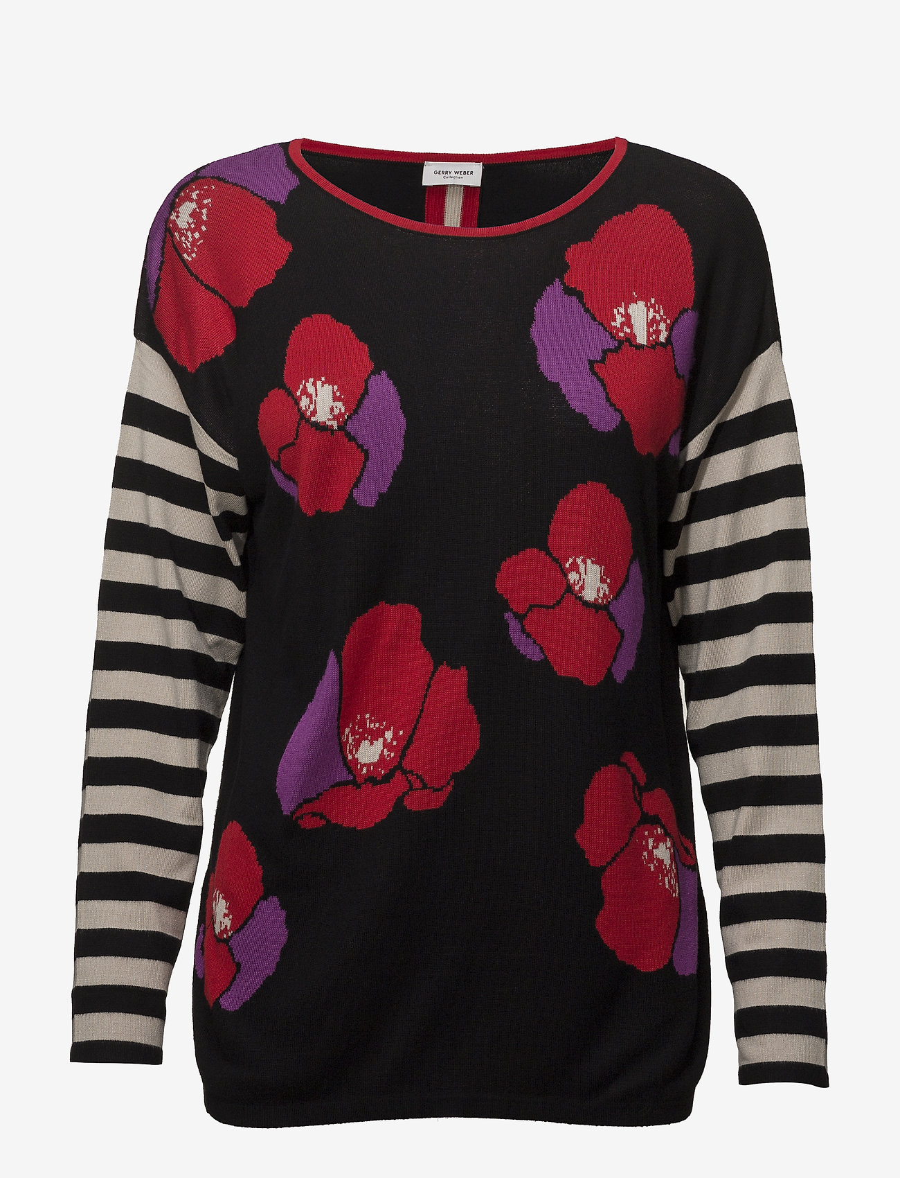 Gerry Weber - PULLOVER LONG-SLEEVE - black/ lilac/ red - 0