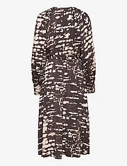 Gerry Weber - DRESS WOVEN - vidutinio ilgio suknelės - brown/ecru/white print - 1