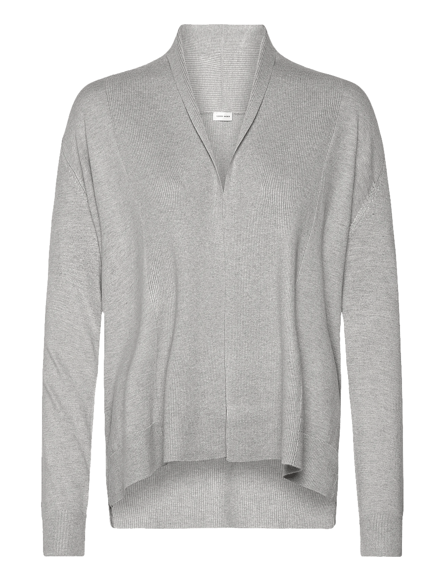 Gerry Weber - Jacket knit - strickjacken - silver grey melange - 0