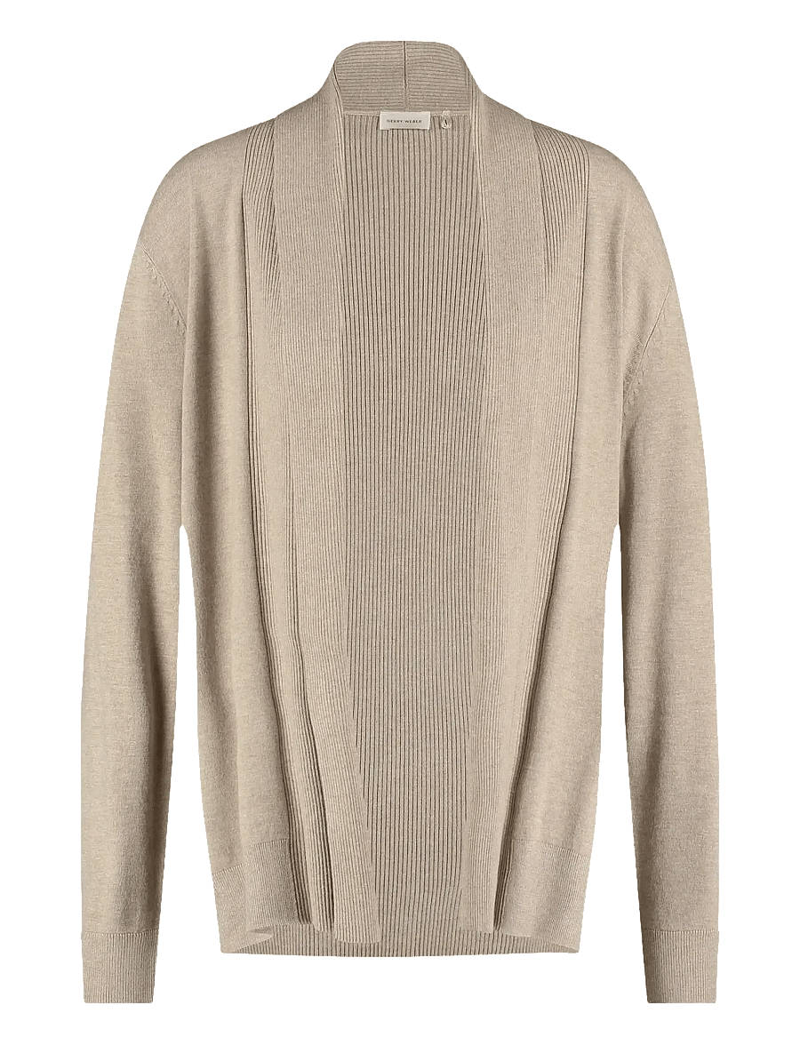 Gerry Weber - Jacket knit - strickjacken - taupe-melange - 0