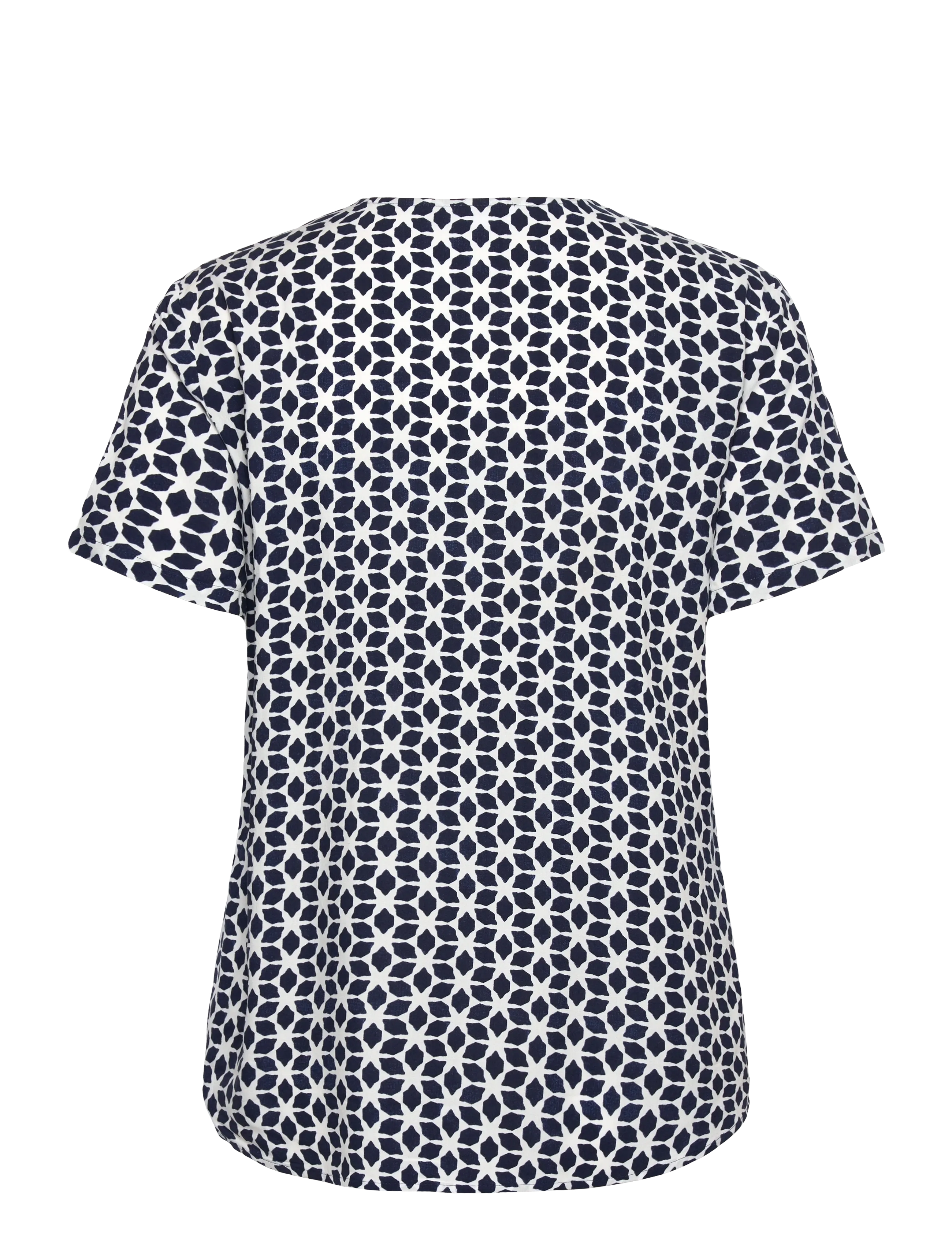 Gerry Weber - Blouse 1/2 sleeve - kortärmade blusar - whisp.white/lake blue star aop - 1