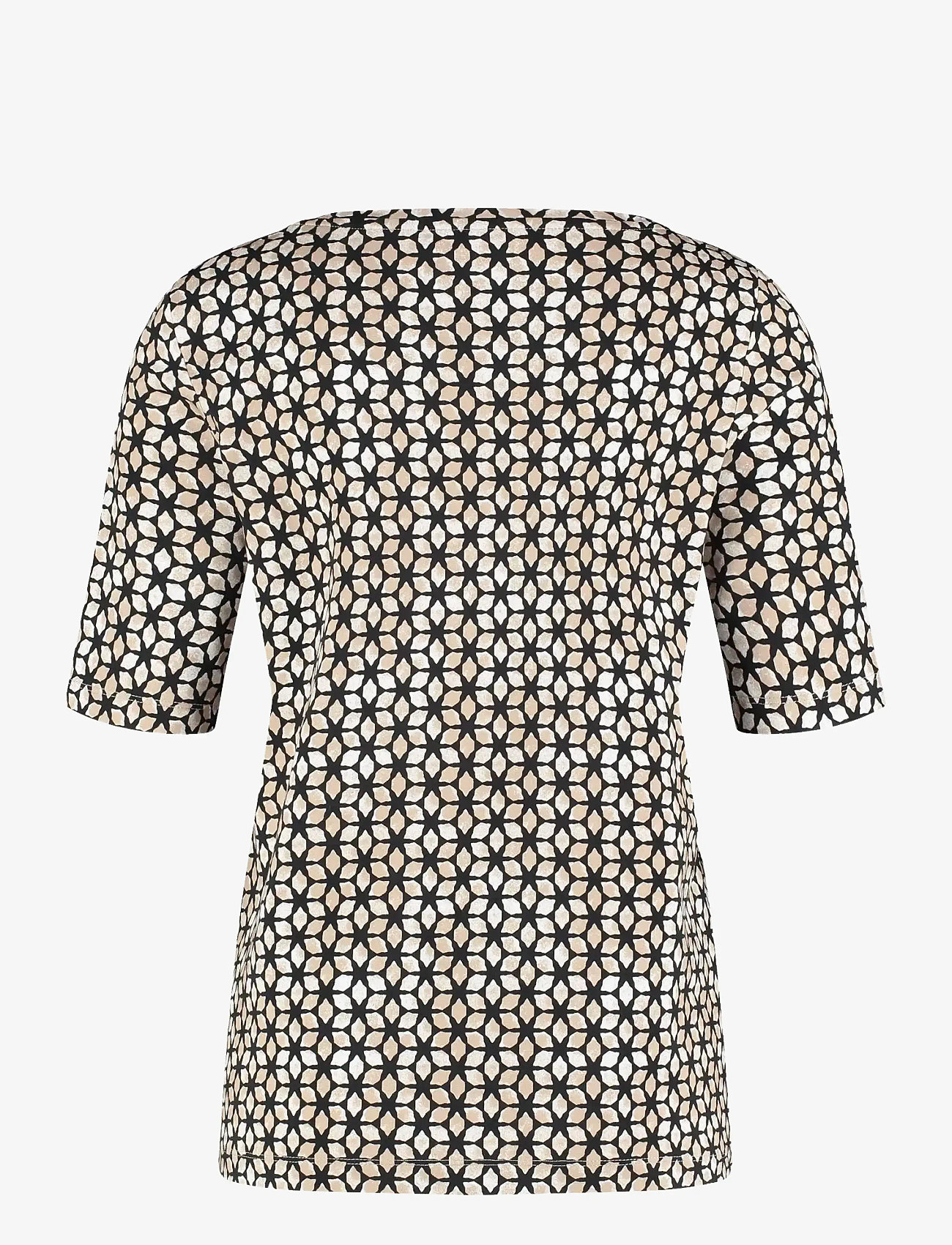 Gerry Weber - T-Shirt 1/2 sleeve - t-shirts - black/taupe star aop - 1