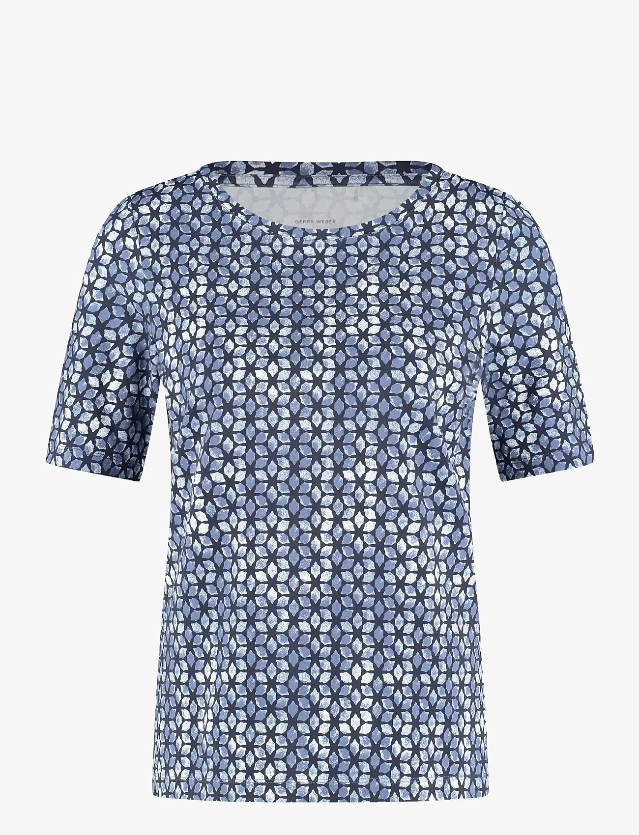 Gerry Weber - T-Shirt 1/2 sleeve - t-shirts - navy/lake blue star aop - 0