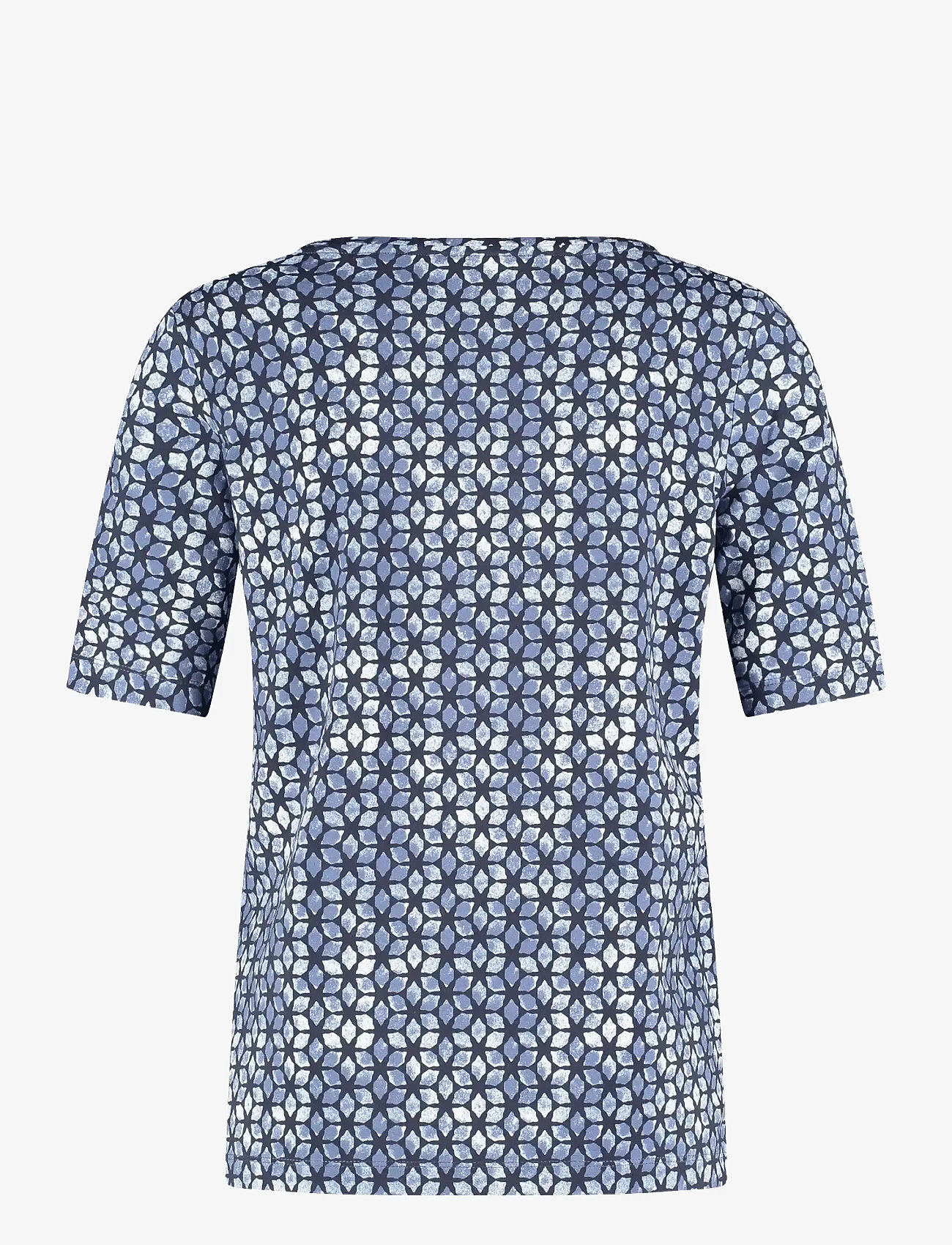 Gerry Weber - T-Shirt 1/2 sleeve - t-shirts - navy/lake blue star aop - 1
