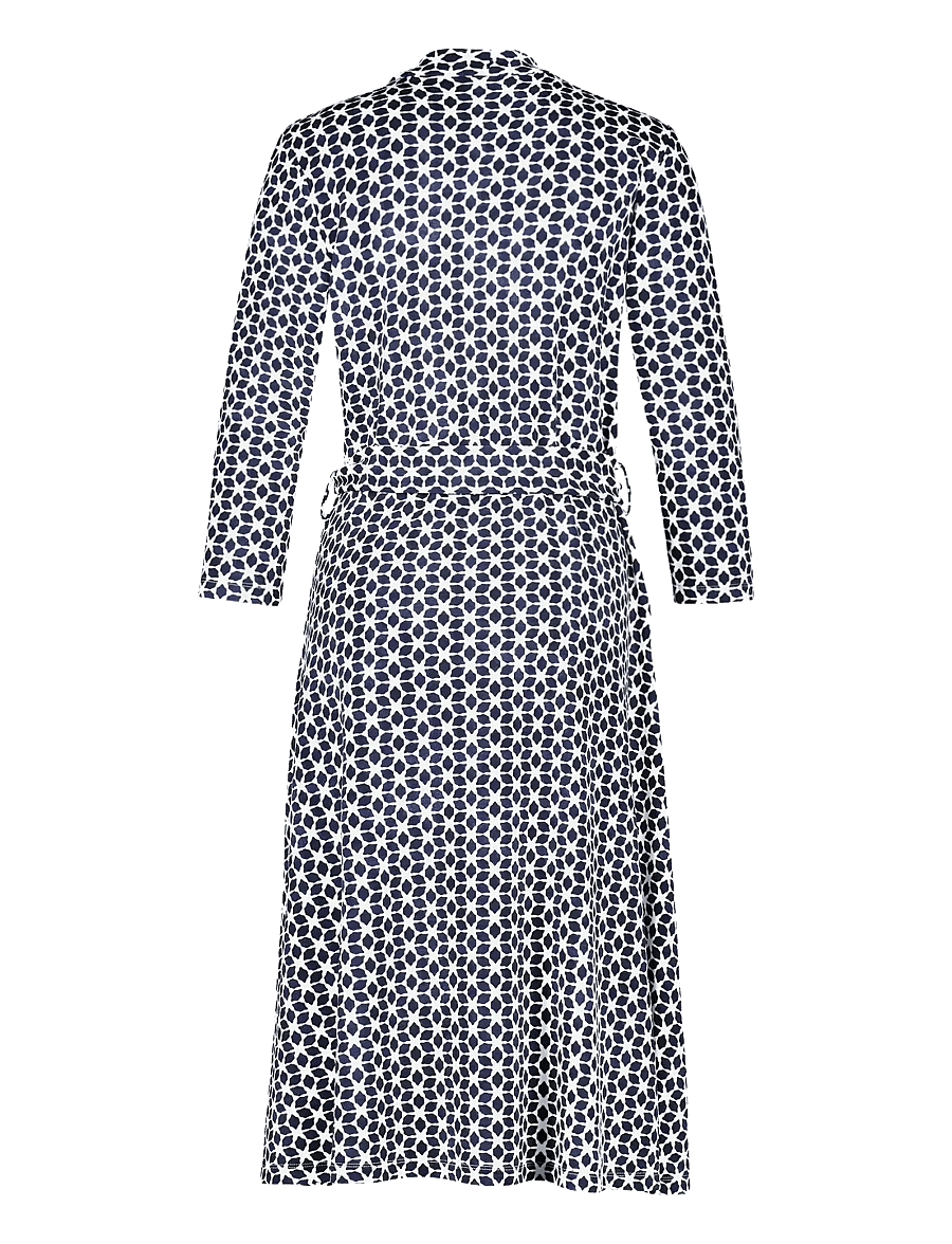 Gerry Weber - Dress Jersey - slå-om-kjoler - whisp.white/lake blue star aop - 1