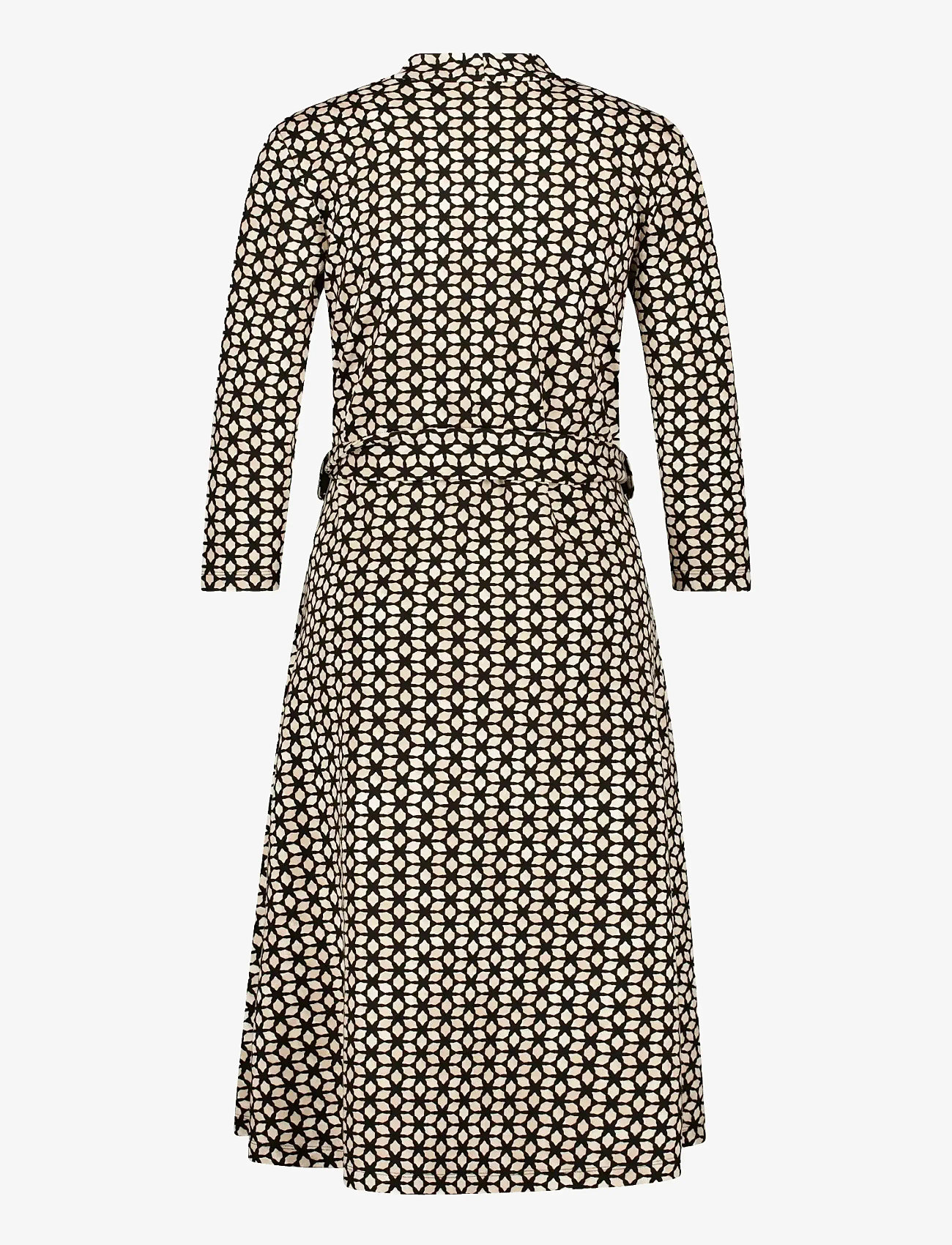 Gerry Weber - Dress Jersey - slå-om-kjoler - black/taupe star aop - 1