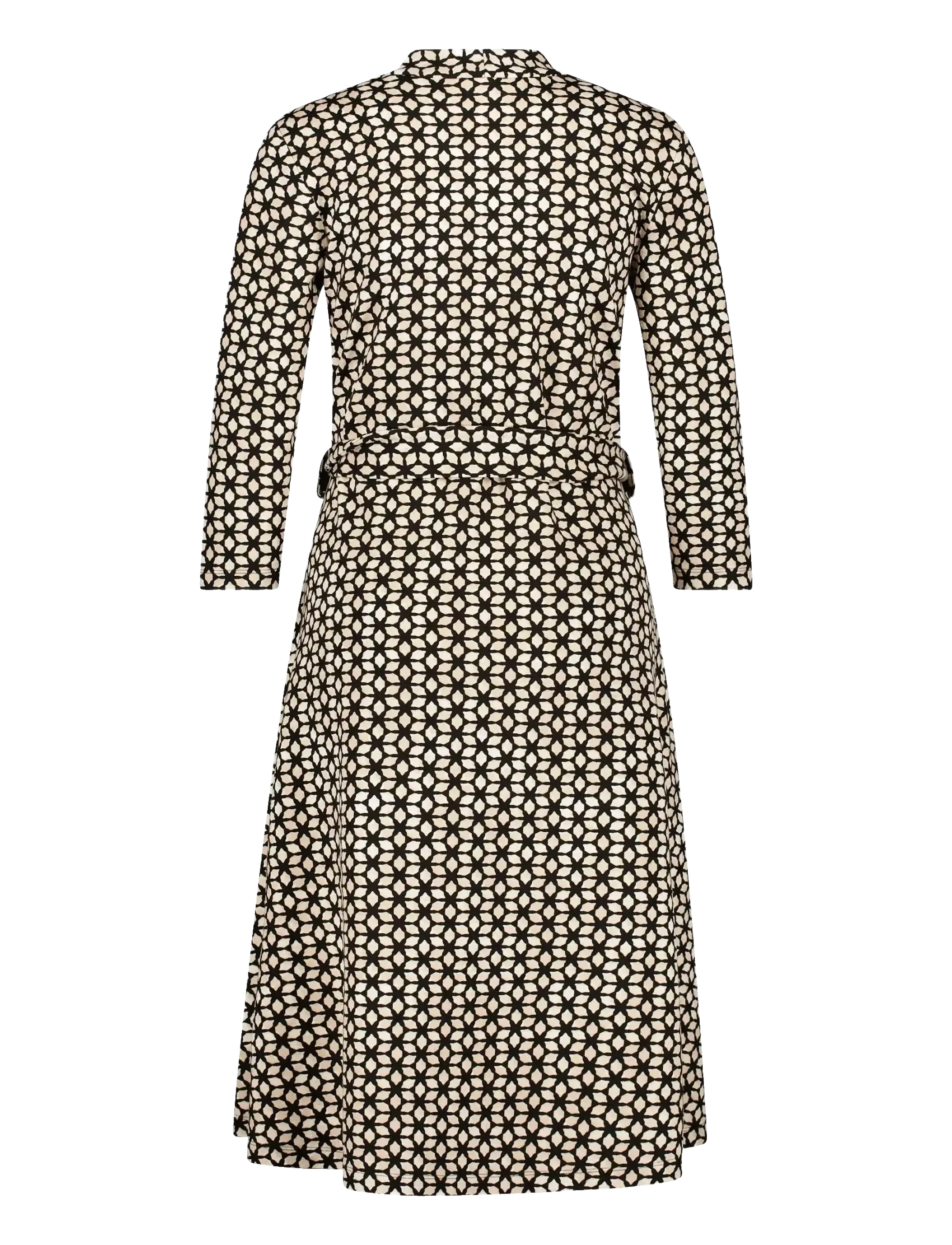 Gerry Weber - Dress Jersey - sukienki kopertowe - black/taupe star aop - 1