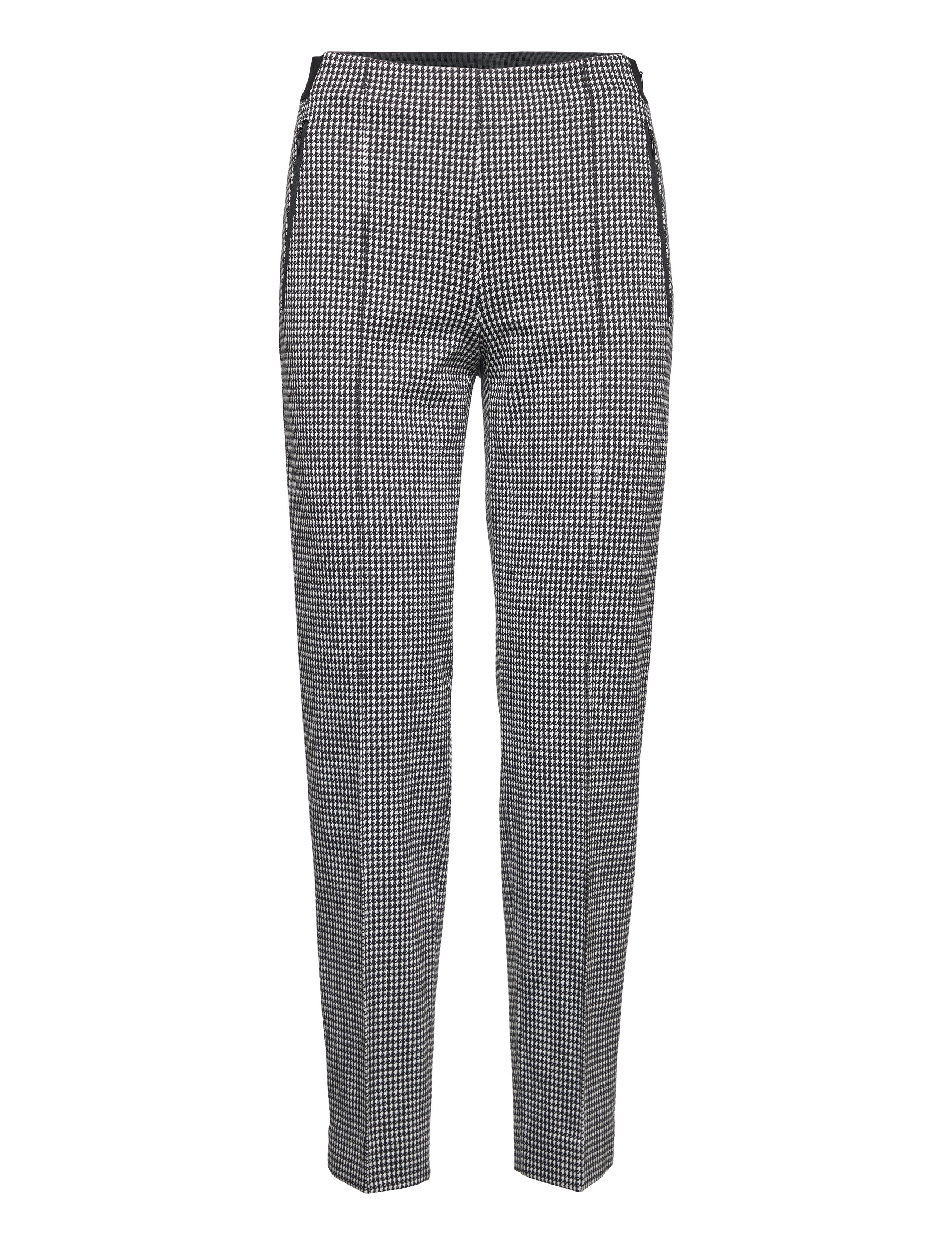 Gerry Weber - PANT LONG - black/ecru/white figured - 0