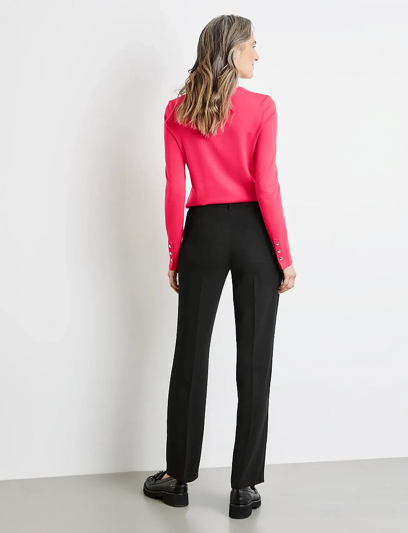 Gerry Weber - PANT LONG - straight leg trousers - black - 3