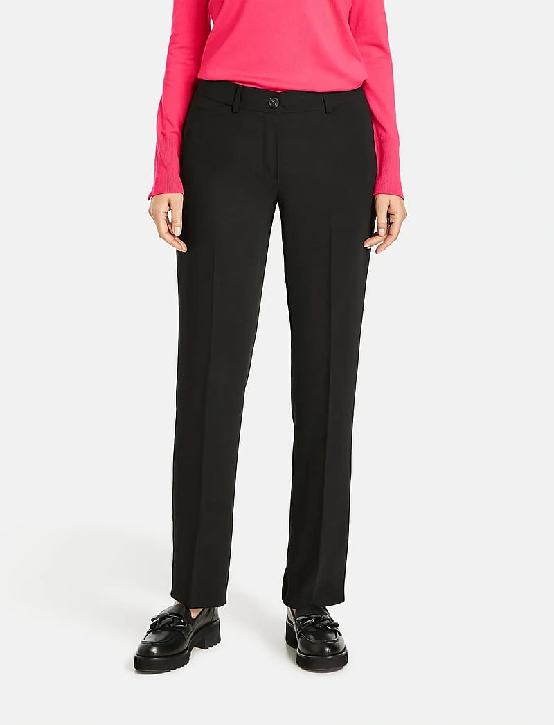 Gerry Weber - PANT LONG - straight leg trousers - black - 4