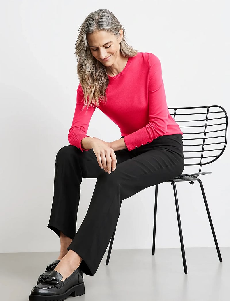 Gerry Weber - PANT LONG - straight leg trousers - black - 5