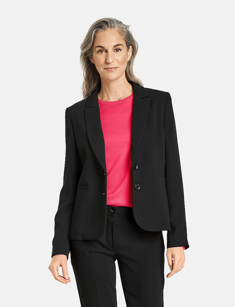 Gerry Weber - BLAZER LONG SLEEVE - Ühes joones nööpidega bleiserid - black - 4