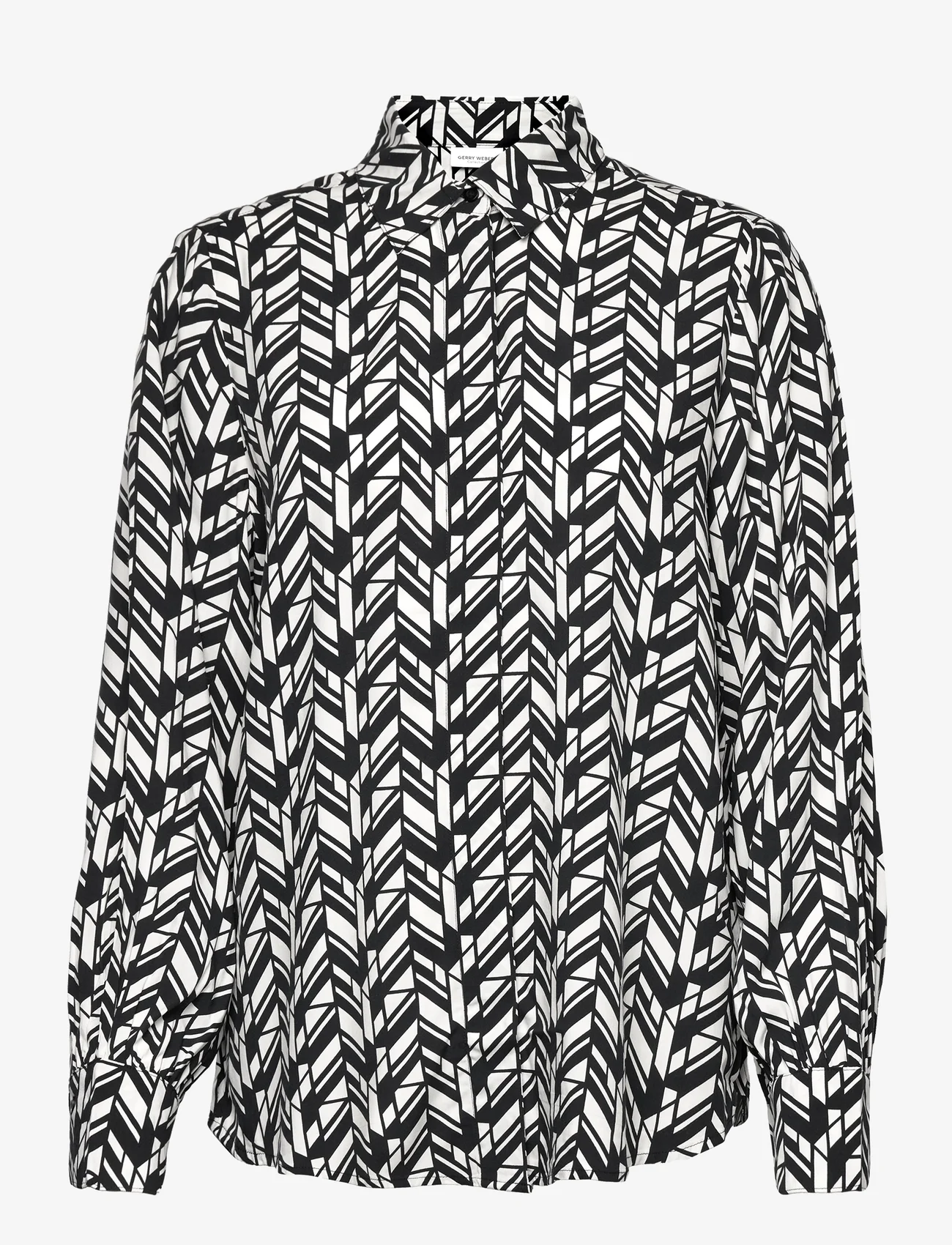 Gerry Weber - BLOUSE 1/1 SLEEVE - long-sleeved blouses - ecru/white/black print - 0