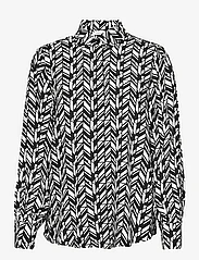 Gerry Weber - BLOUSE 1/1 SLEEVE - long-sleeved blouses - ecru/white/black print - 0
