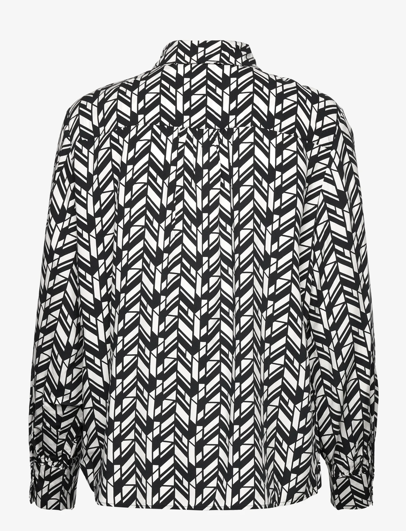 Gerry Weber - BLOUSE 1/1 SLEEVE - long-sleeved blouses - ecru/white/black print - 1