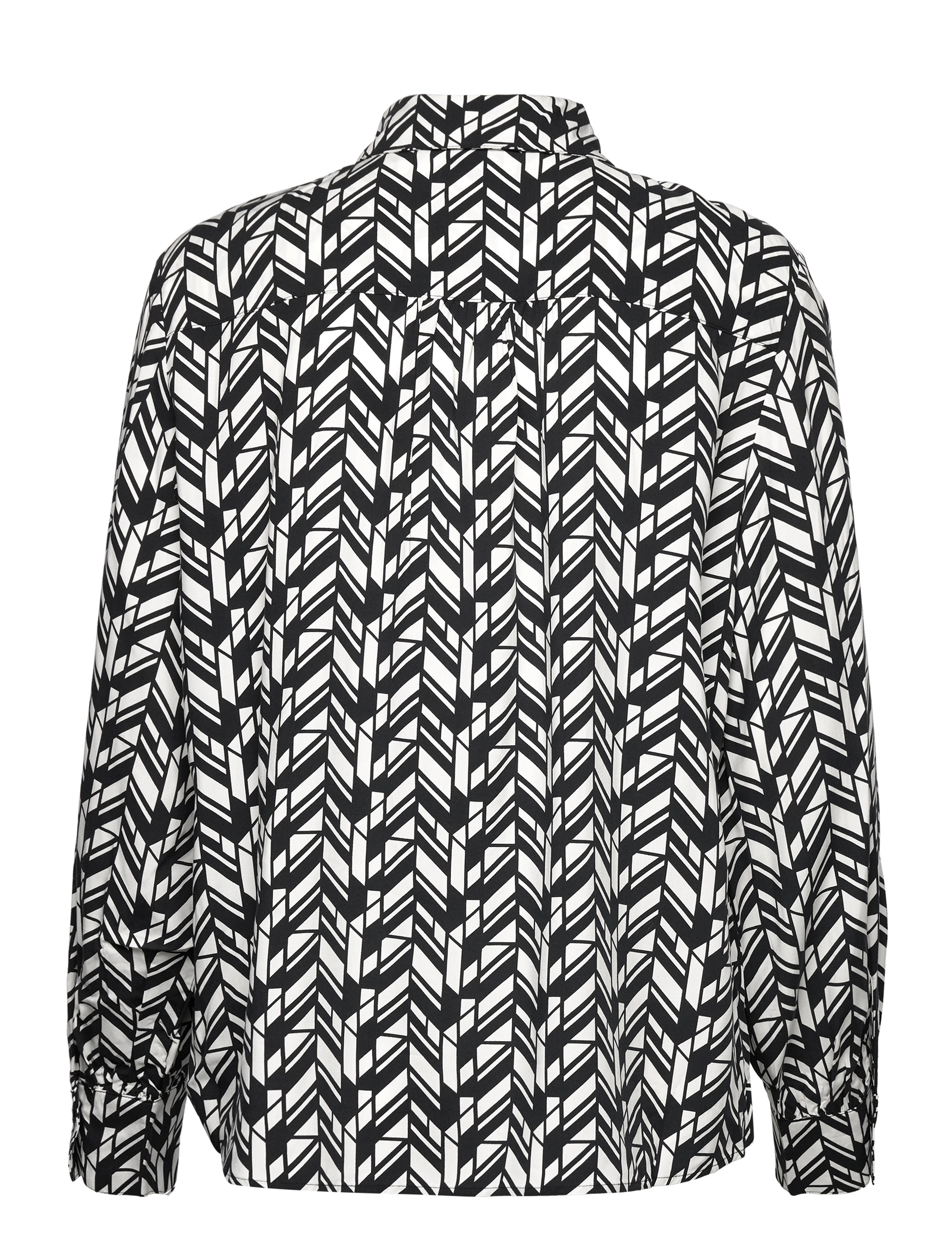 Gerry Weber - BLOUSE 1/1 SLEEVE - langærmede bluser - ecru/white/black print - 2