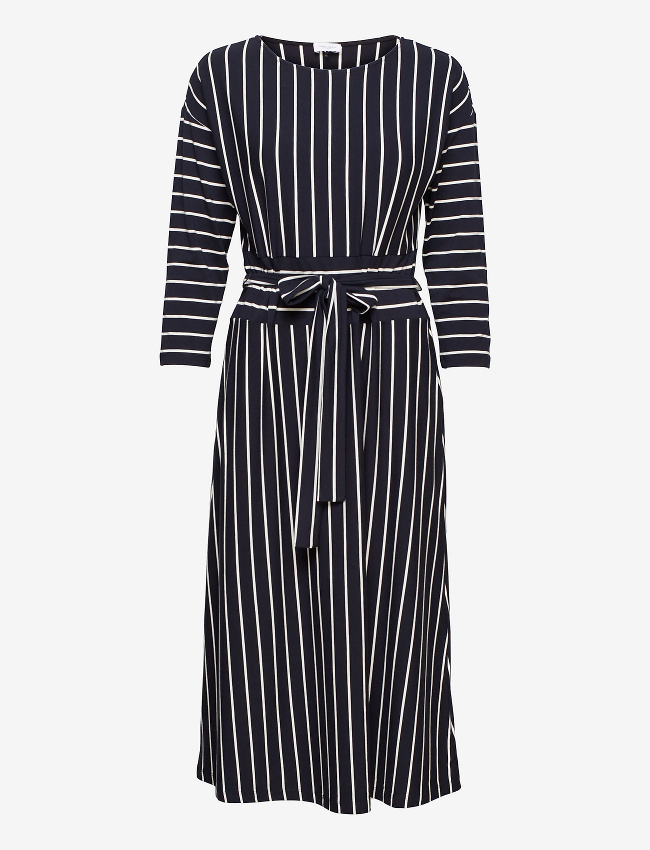 Gerry Weber - DRESS JERSEY - bleu/ecru/white hoops - 0