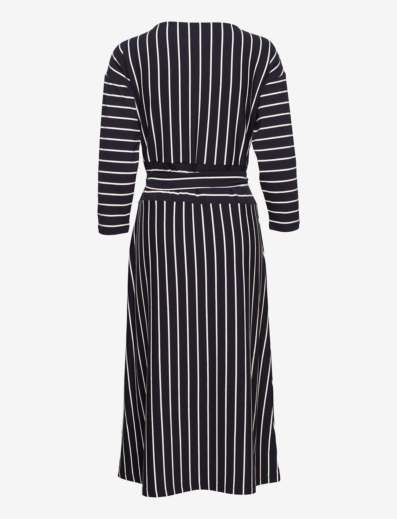 Gerry Weber - DRESS JERSEY - bleu/ecru/white hoops - 1