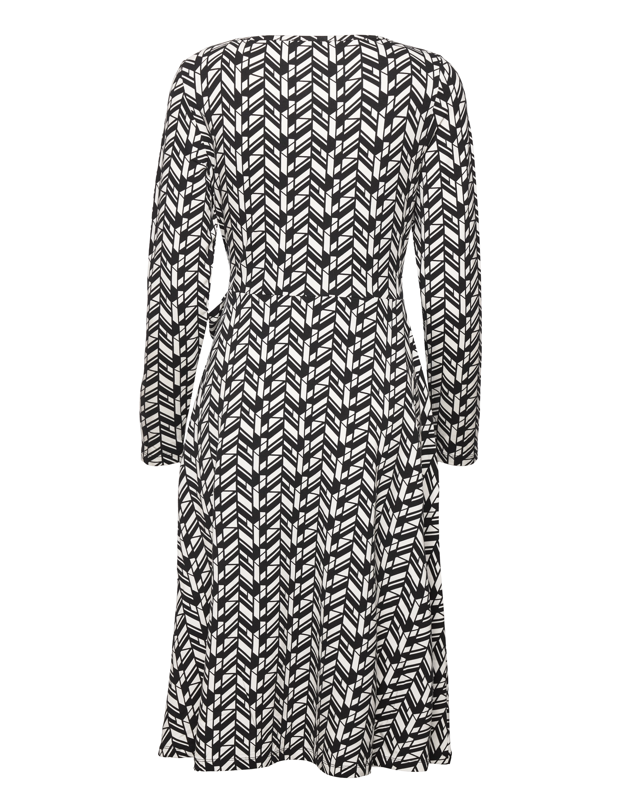 Gerry Weber - DRESS JERSEY - ecru/white/black print - 1