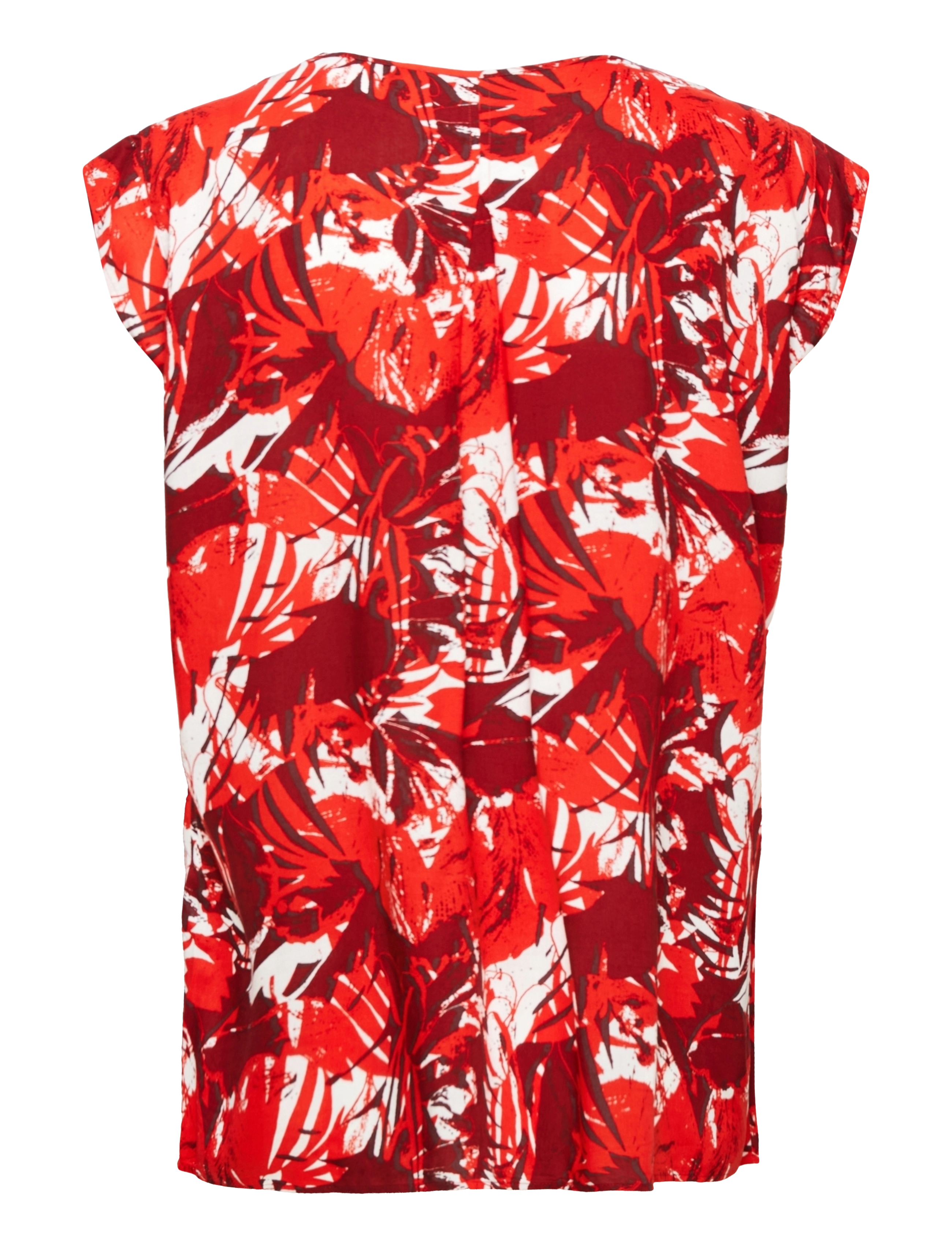Gerry Weber - BLOUSE 1/2 SLEEVE - bright red/ecru/print - 1