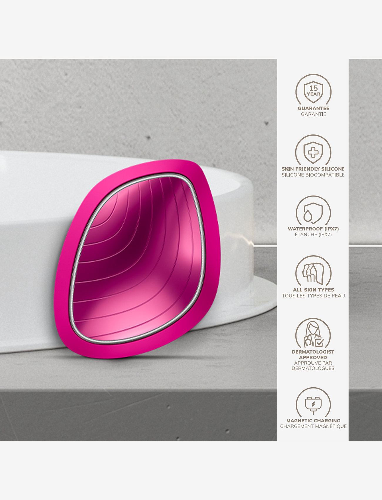 GESKE - Sonic Warm & Cool Mask | 9 in 1 - til hende - magenta - 2