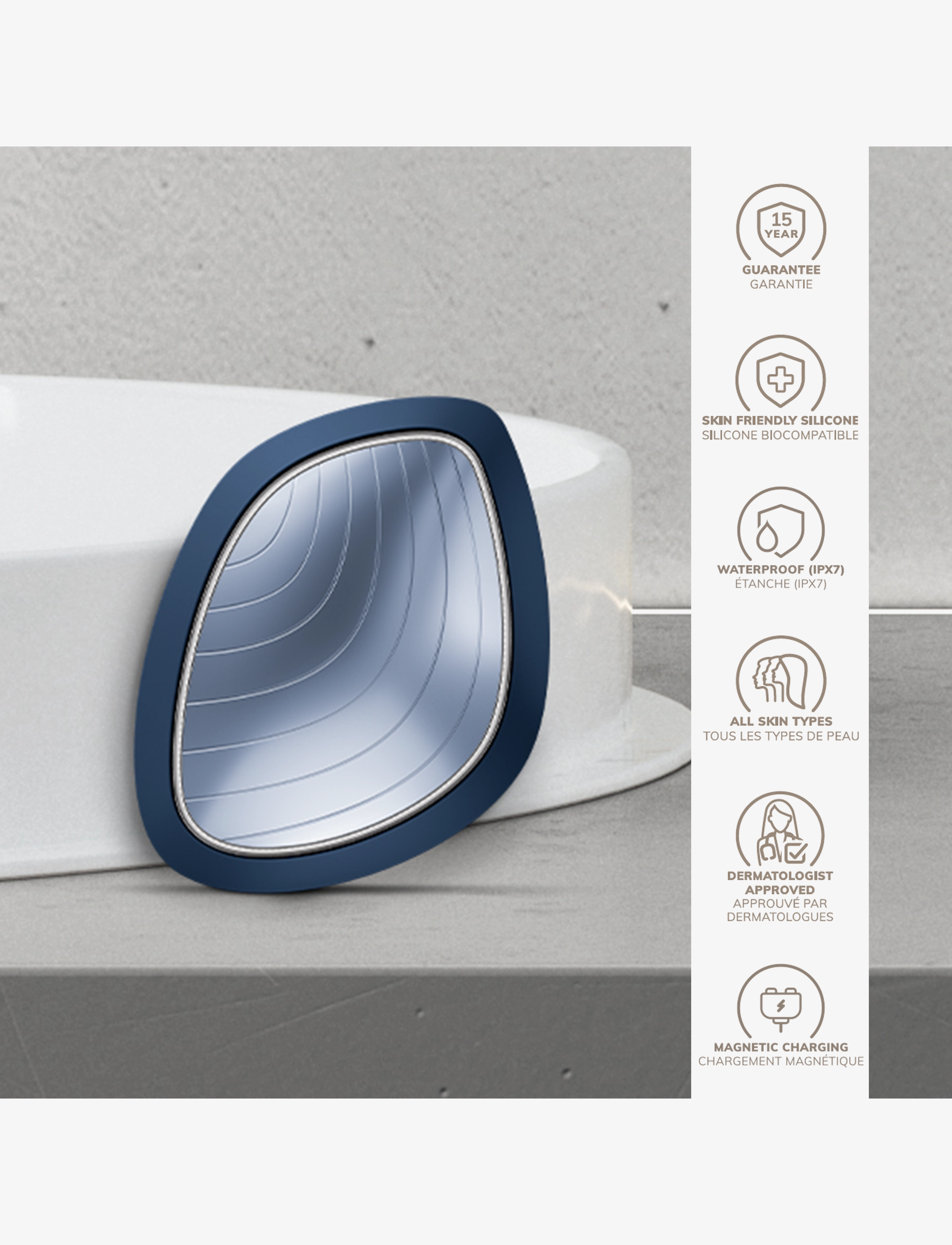 GESKE - Sonic Warm & Cool Mask | 9 in 1 - för henne - midnight - 2