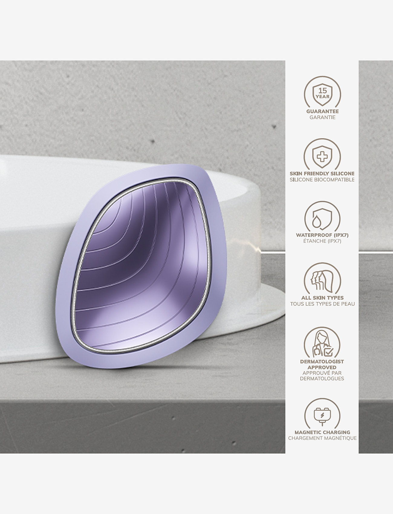 GESKE - Sonic Warm & Cool Mask | 9 in 1 - til henne - purple - 2