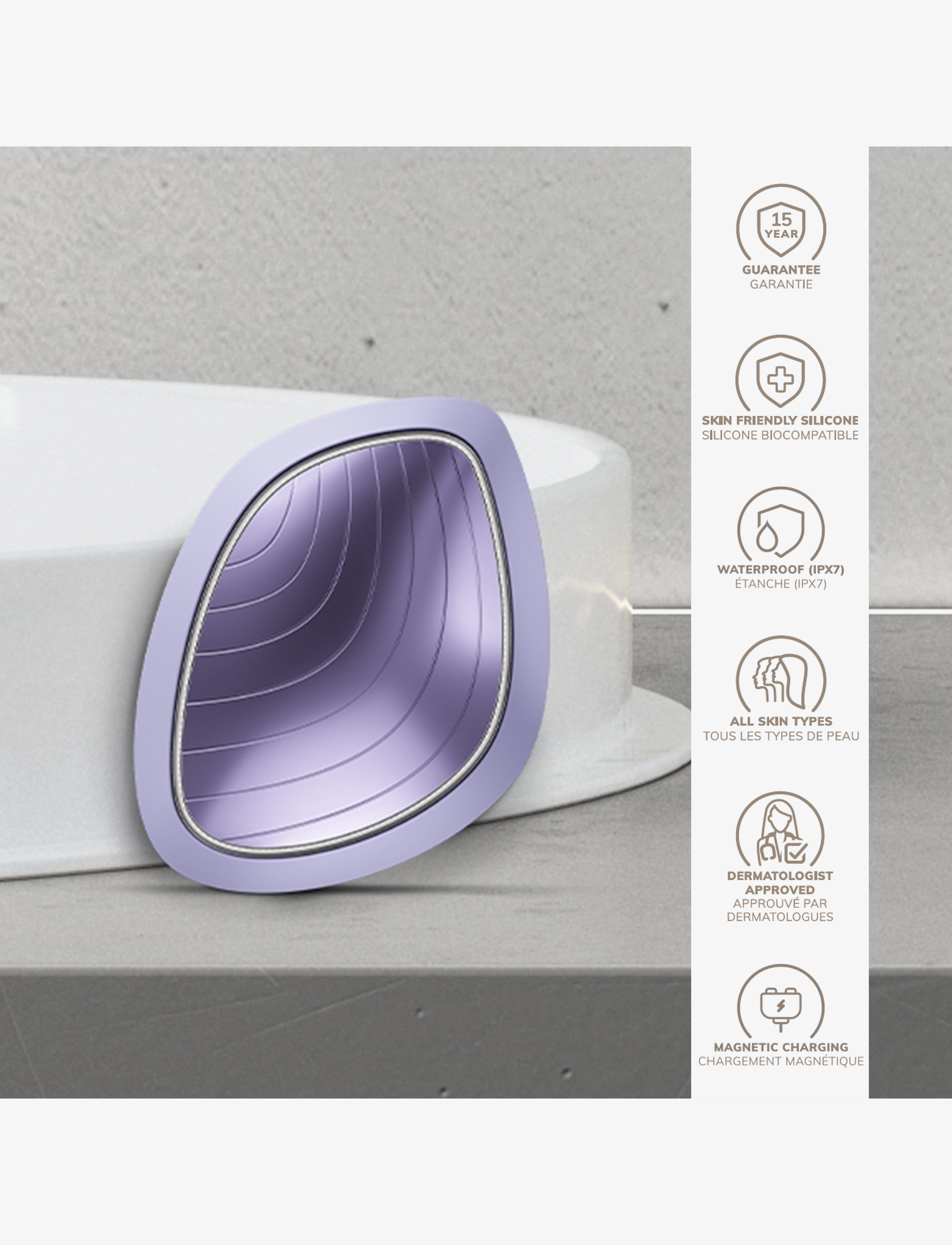 GESKE - Sonic Warm & Cool Mask | 9 in 1 - för henne - purple - 2