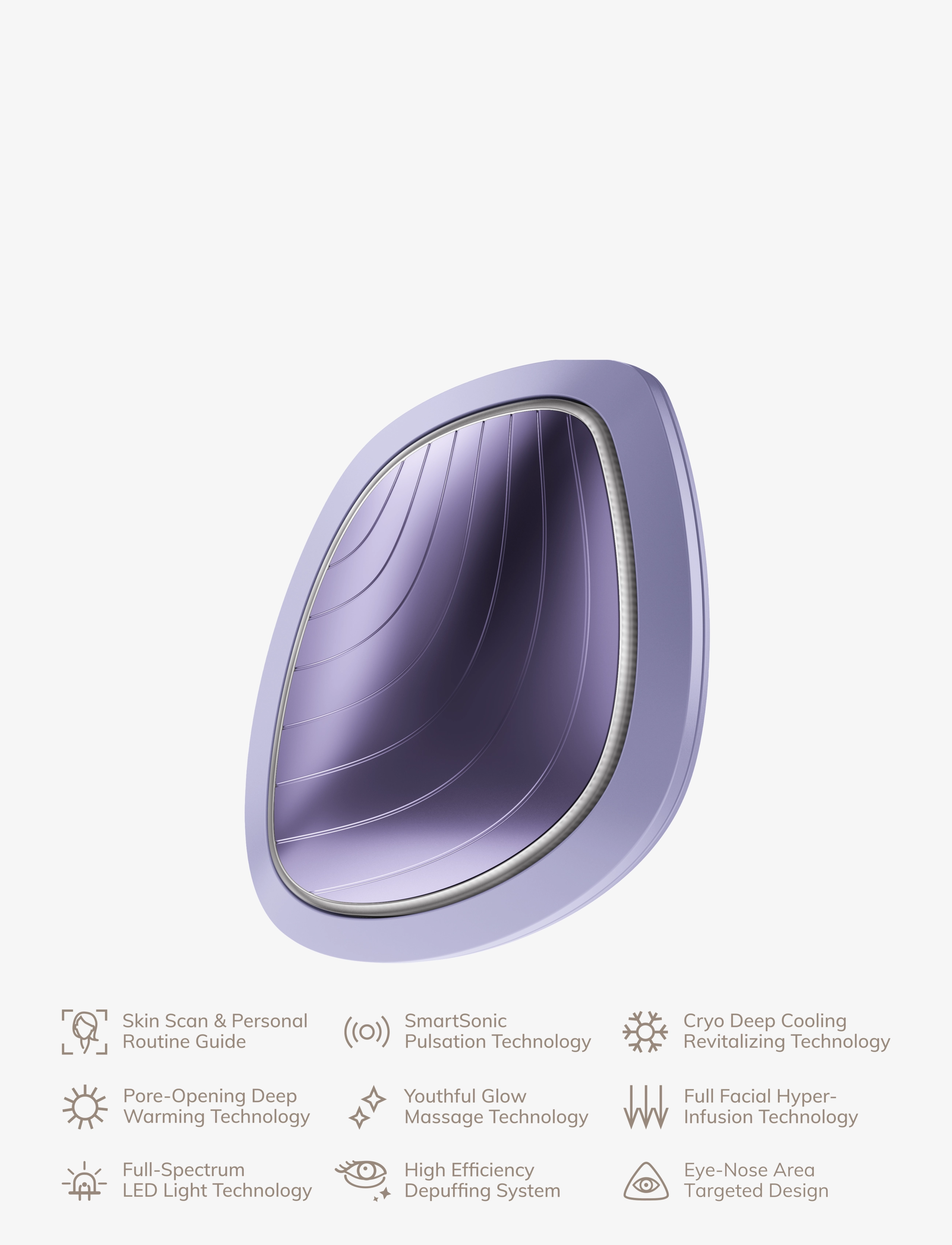 GESKE - Sonic Warm & Cool Mask | 9 in 1 - för henne - purple - 4