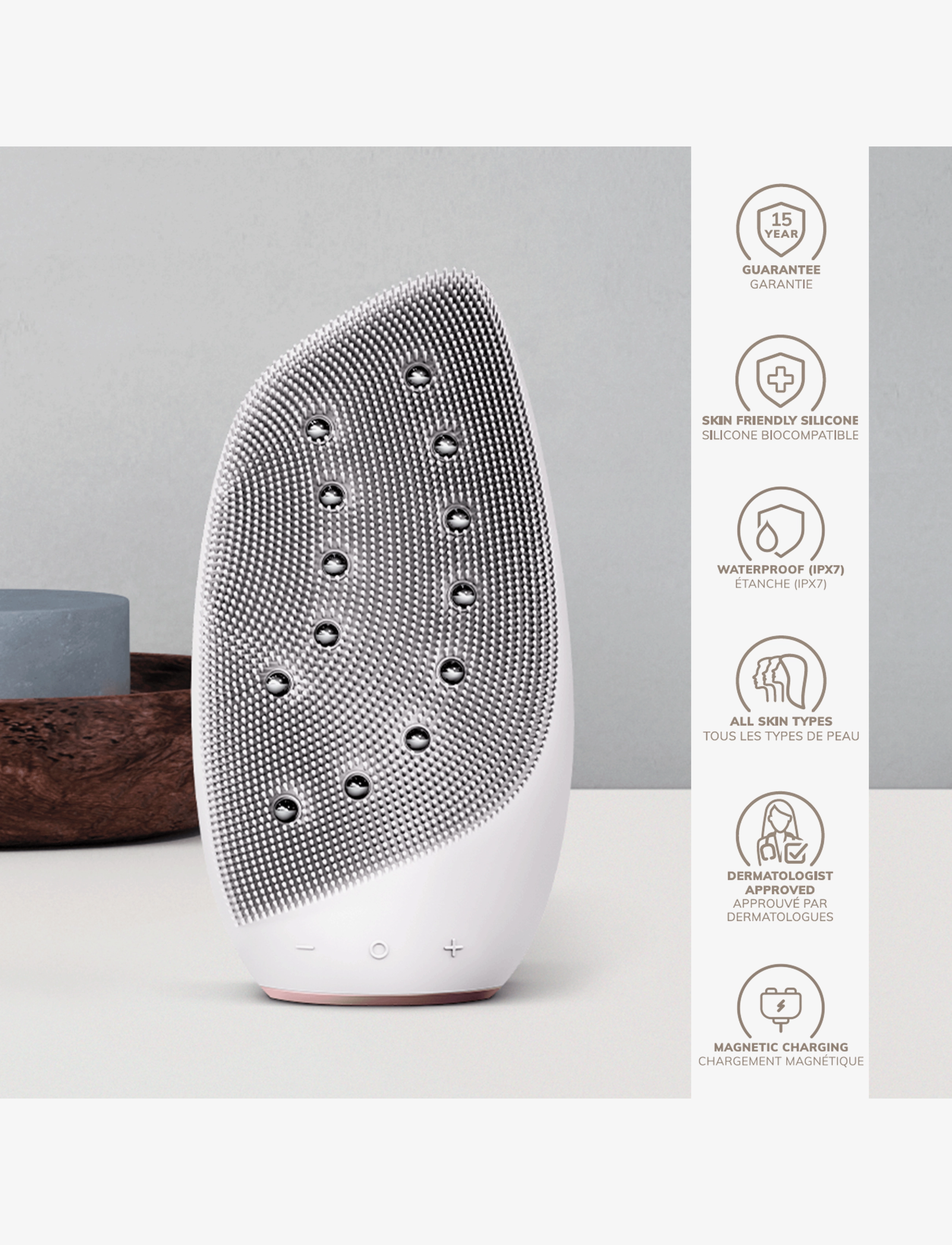 GESKE - Sonic Thermo Facial Brush & Face-Lifter | 8 in 1 - mellem 500-1000 kr - starlight - 2
