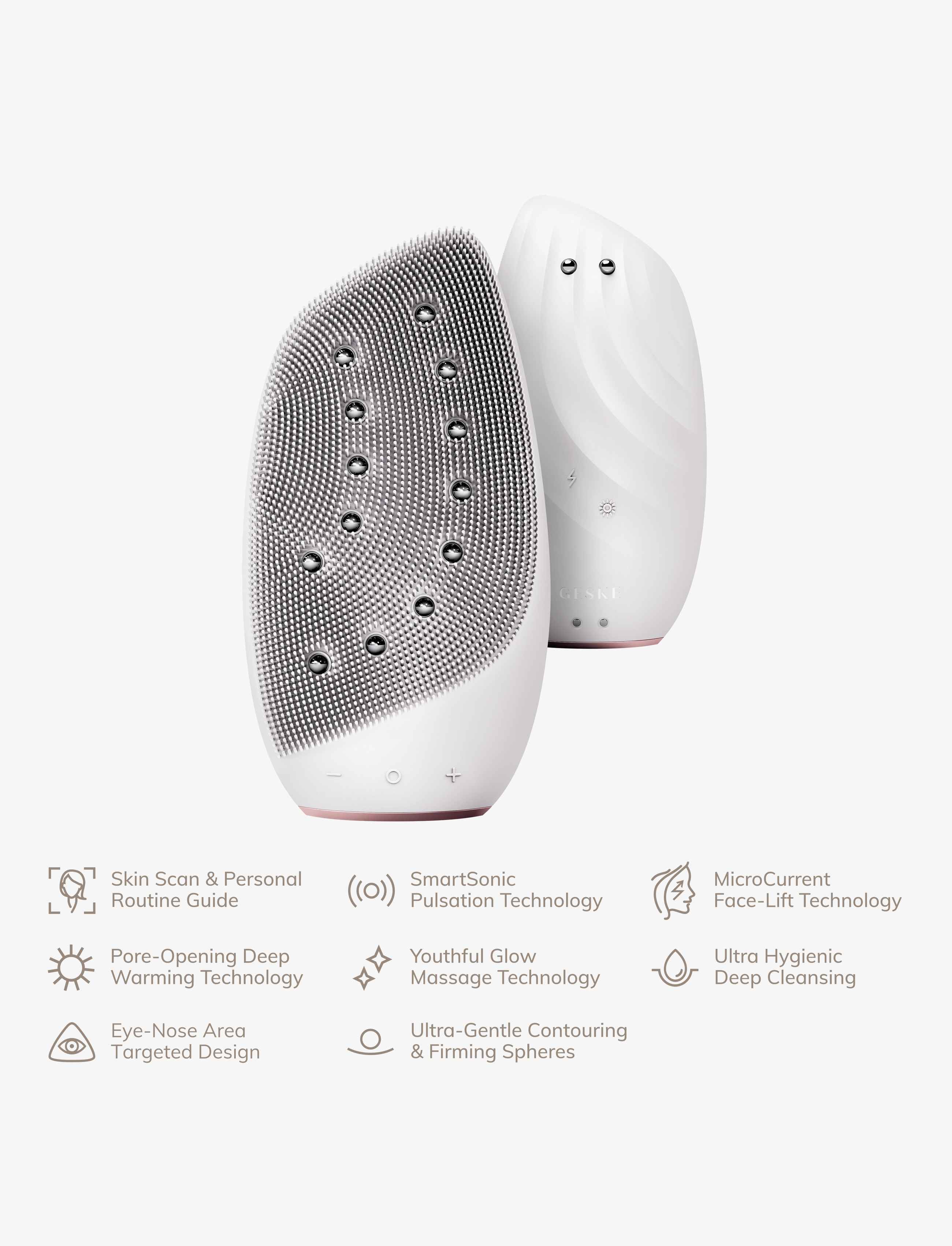 GESKE - Sonic Thermo Facial Brush & Face-Lifter | 8 in 1 - mellem 500-1000 kr - starlight - 4