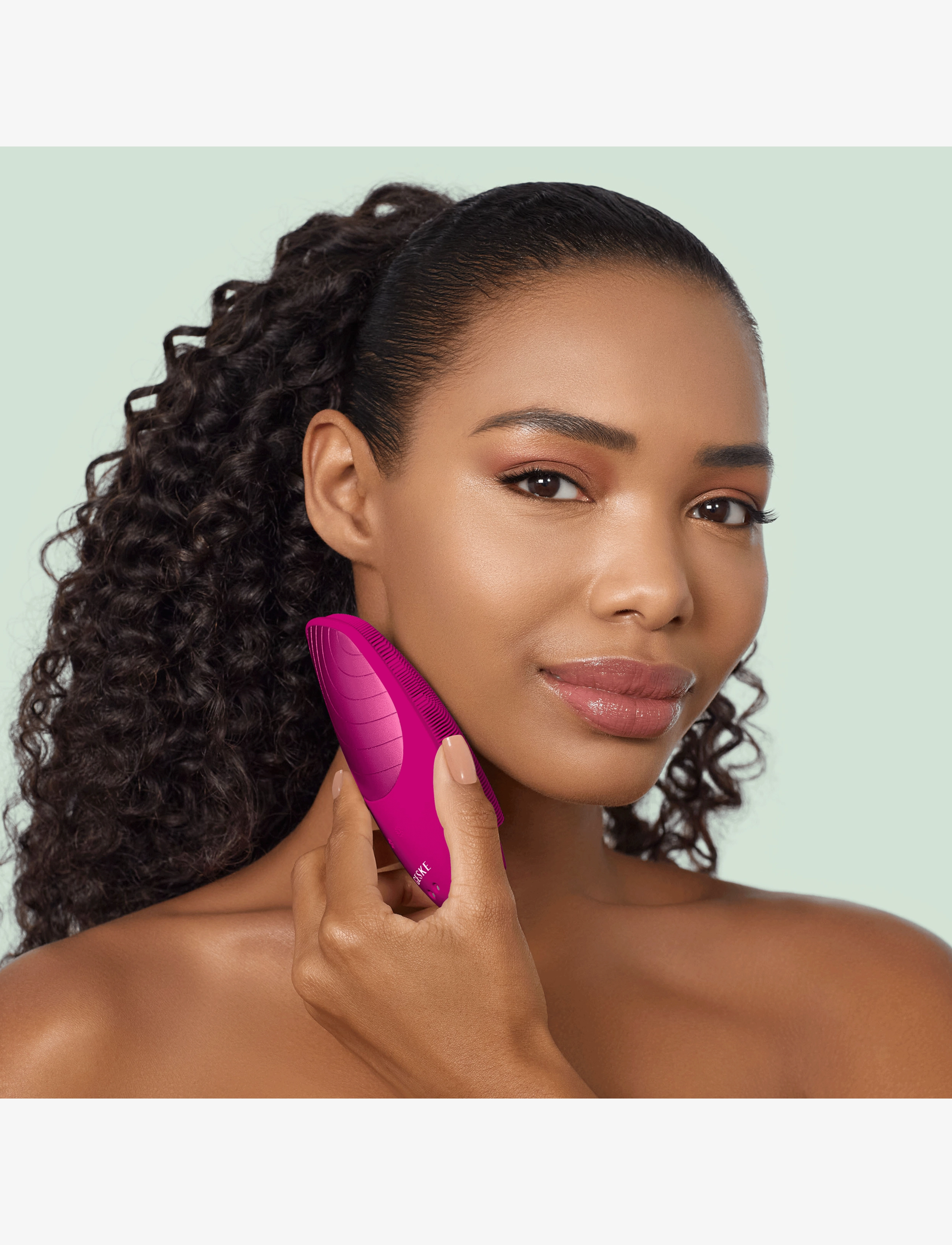 GESKE - Sonic Thermo Facial Brush | 6 in 1 - beauty tech - magenta - 5
